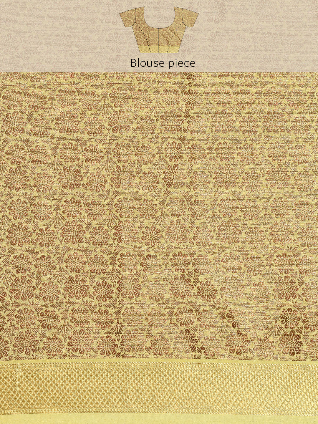 Mimosa Womens Art Silk Saree Kanjivaram Yellow Color