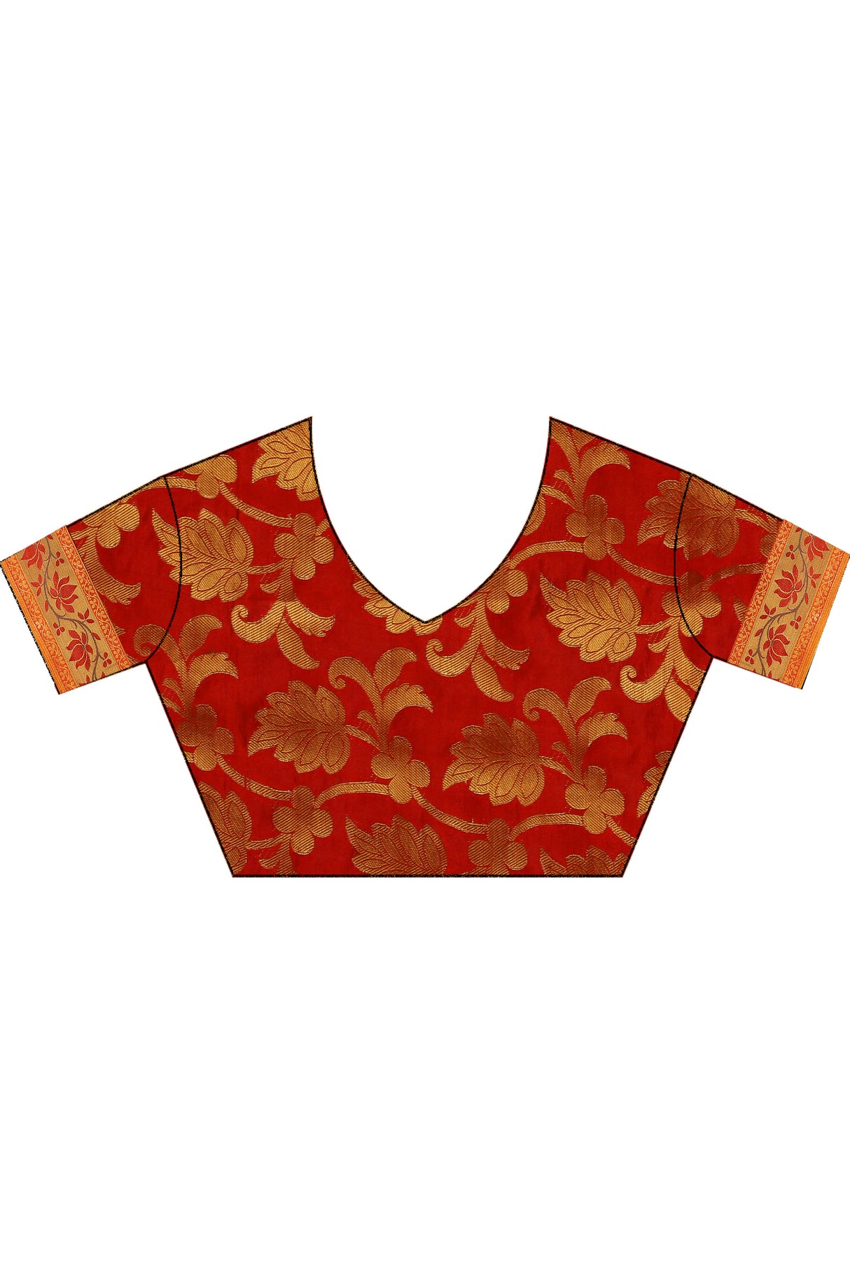 Mimosa Womens Art Silk Saree Kanjivaram Gold Color