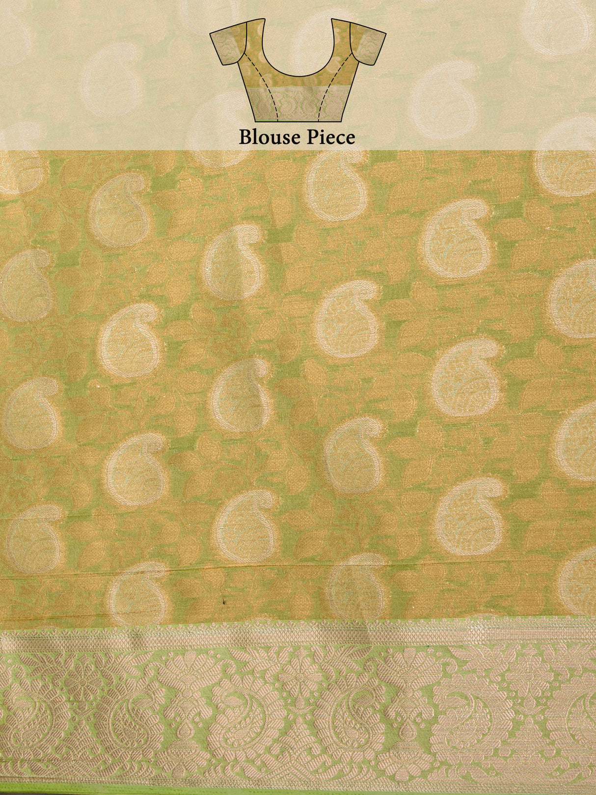 Mimosa Women's Woven Design Kanjivaram Style Art Silk Saree With Blouse Piece : SA0000412NVFREE