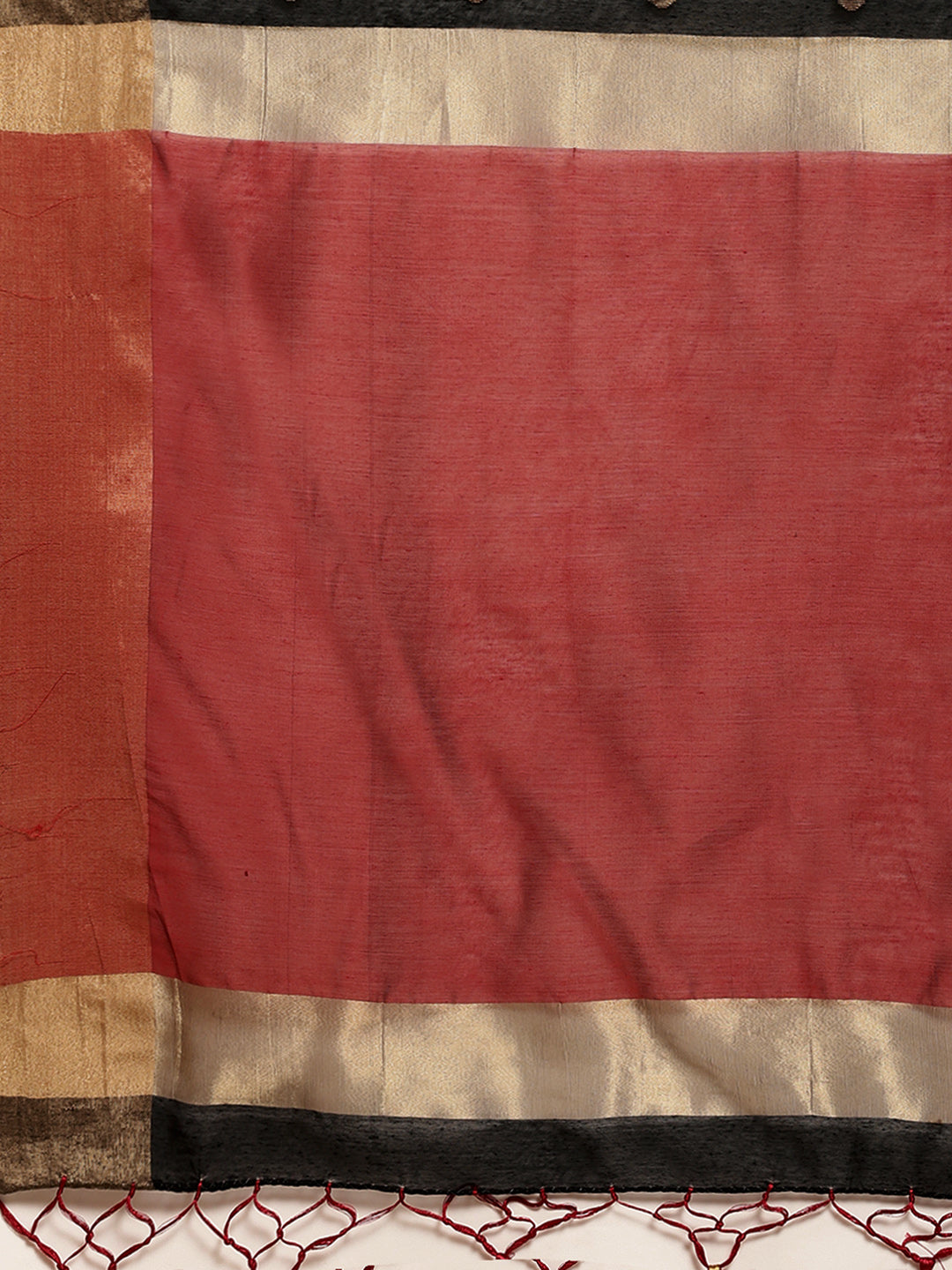 Mimosa Womens Art Silk Saree Banarasi style Black Color