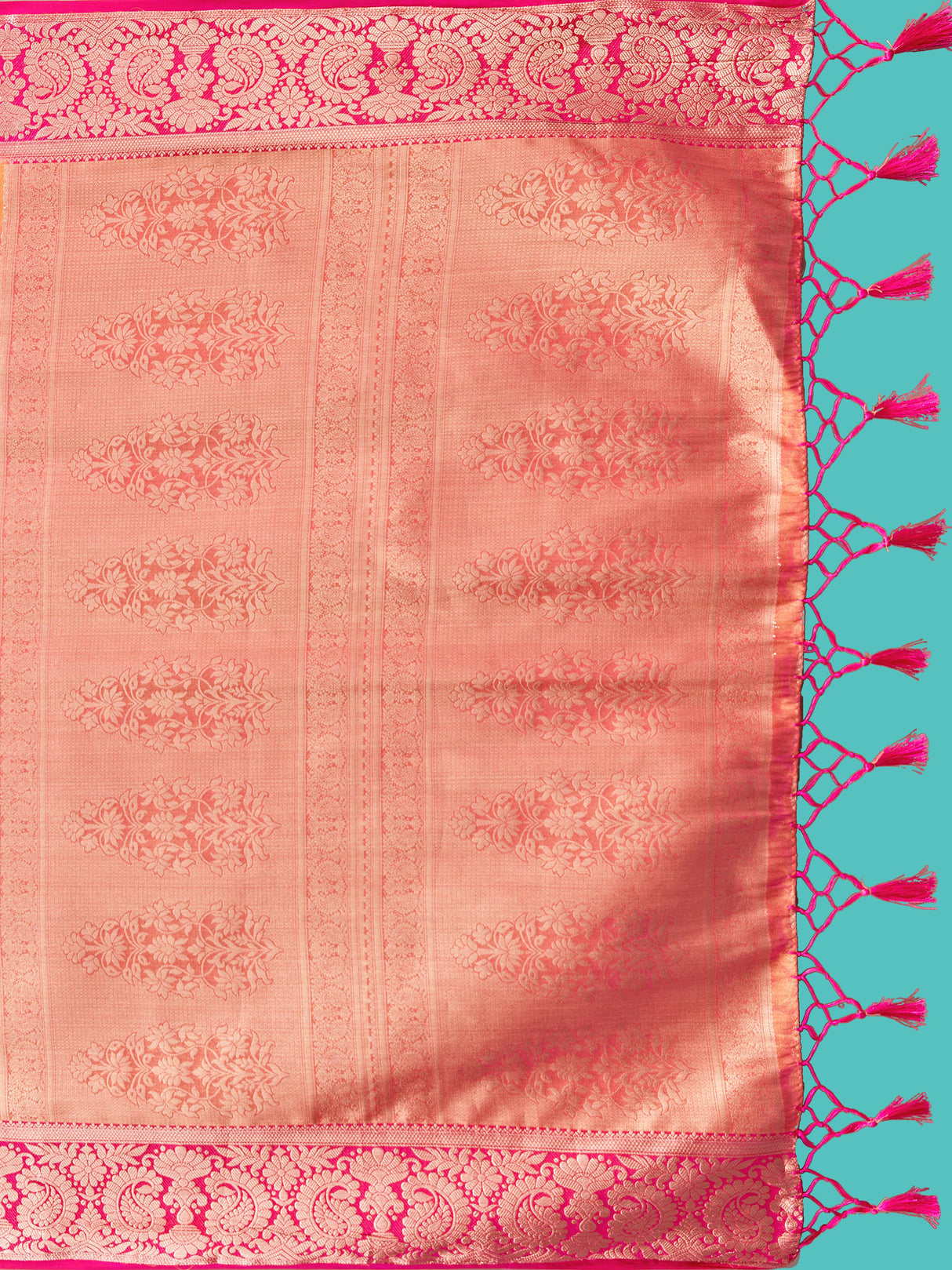 Mimosa Women's Woven Design Kanjivaram Style Art Silk Saree With Blouse Piece : SA0000412PCFREE