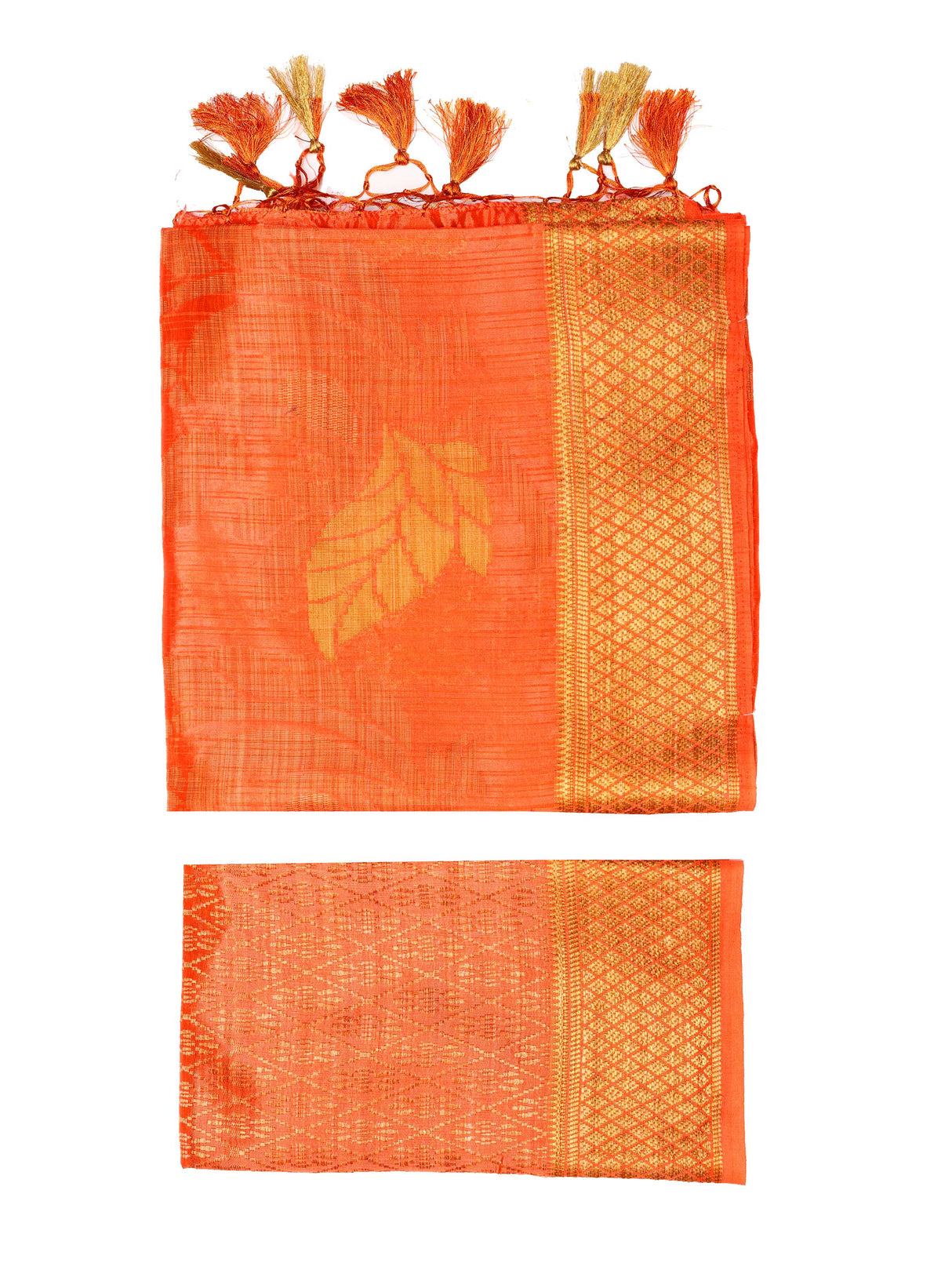 Mimosa Womens Art Silk Saree Kanjivaram Peach Color
