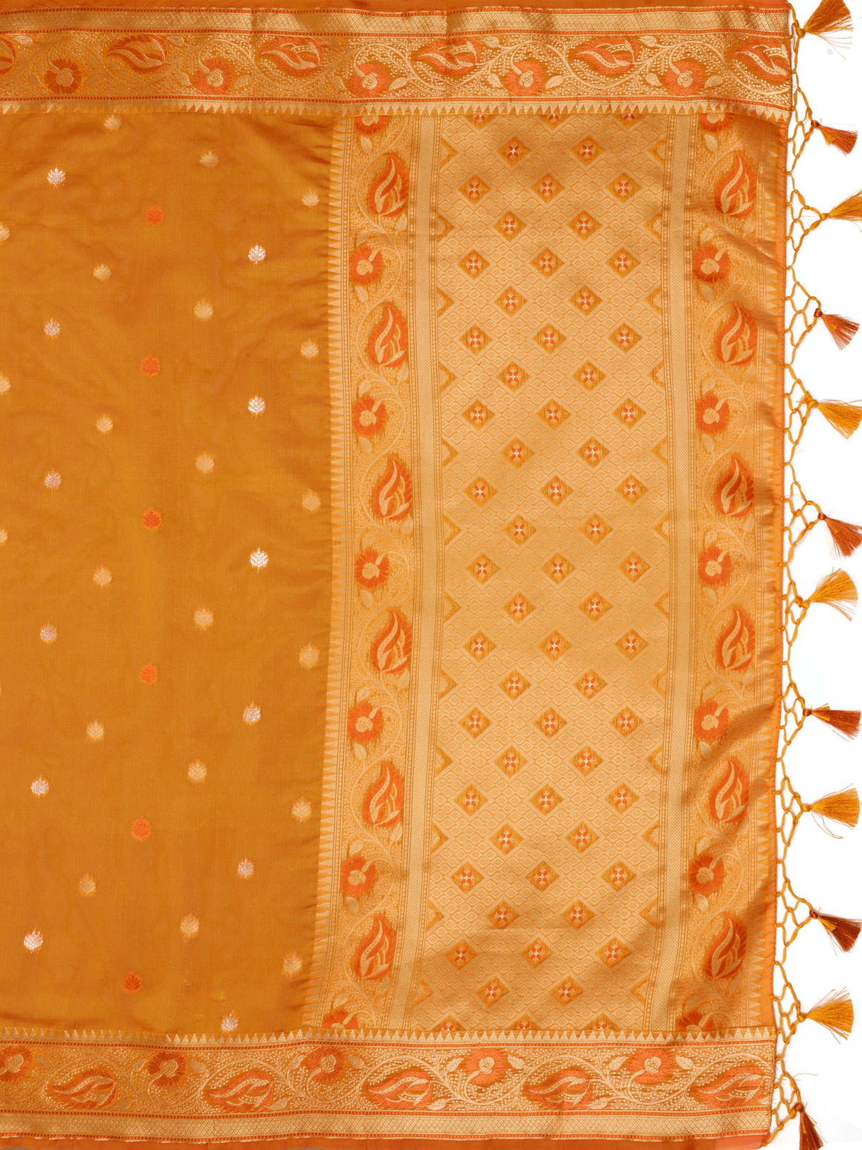 Mimosa Women's Woven Design Kanjivaram Art Silk Saree With Blouse Piece : SA0000868GD