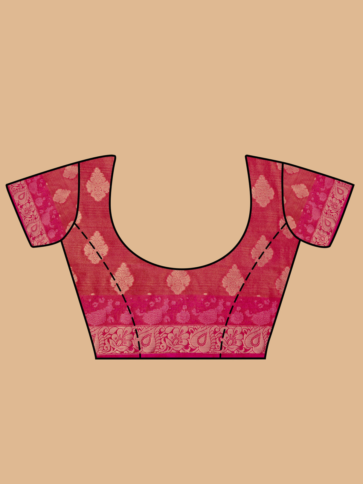 Mimosa Women's Woven Design Kanjivaram Style Art Silk Saree With Blouse Piece : SA0000393ANFREE