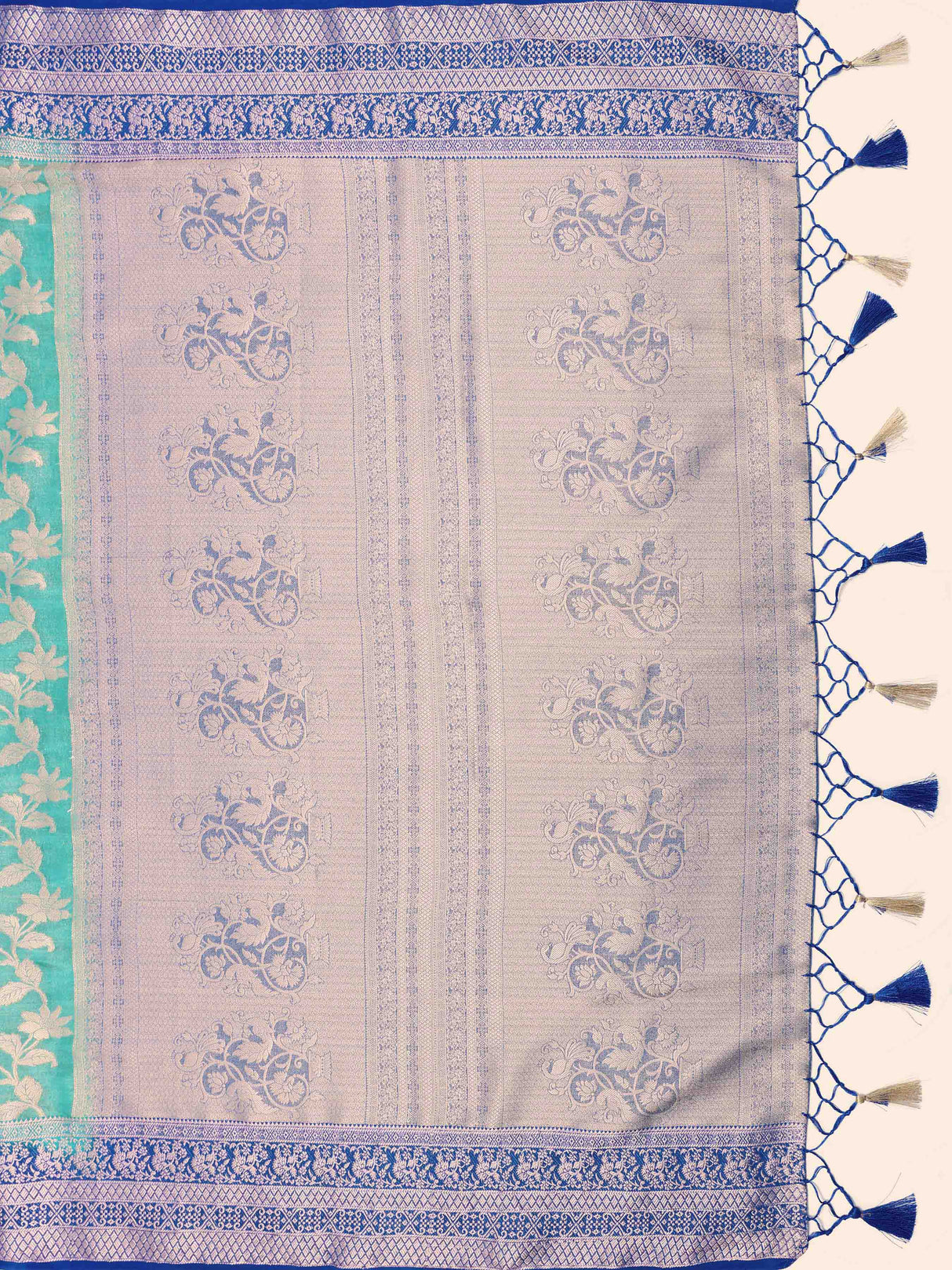 Mimosa Womens Art Silk Saree Kanjivaram Rama Color