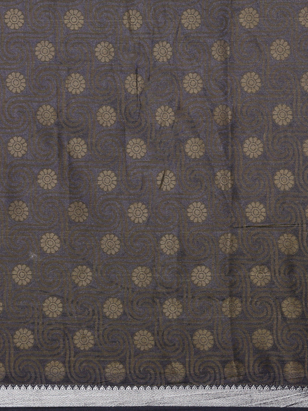 Mimosa Womens Art Silk Saree Kanjivaram style Navy Blue Color