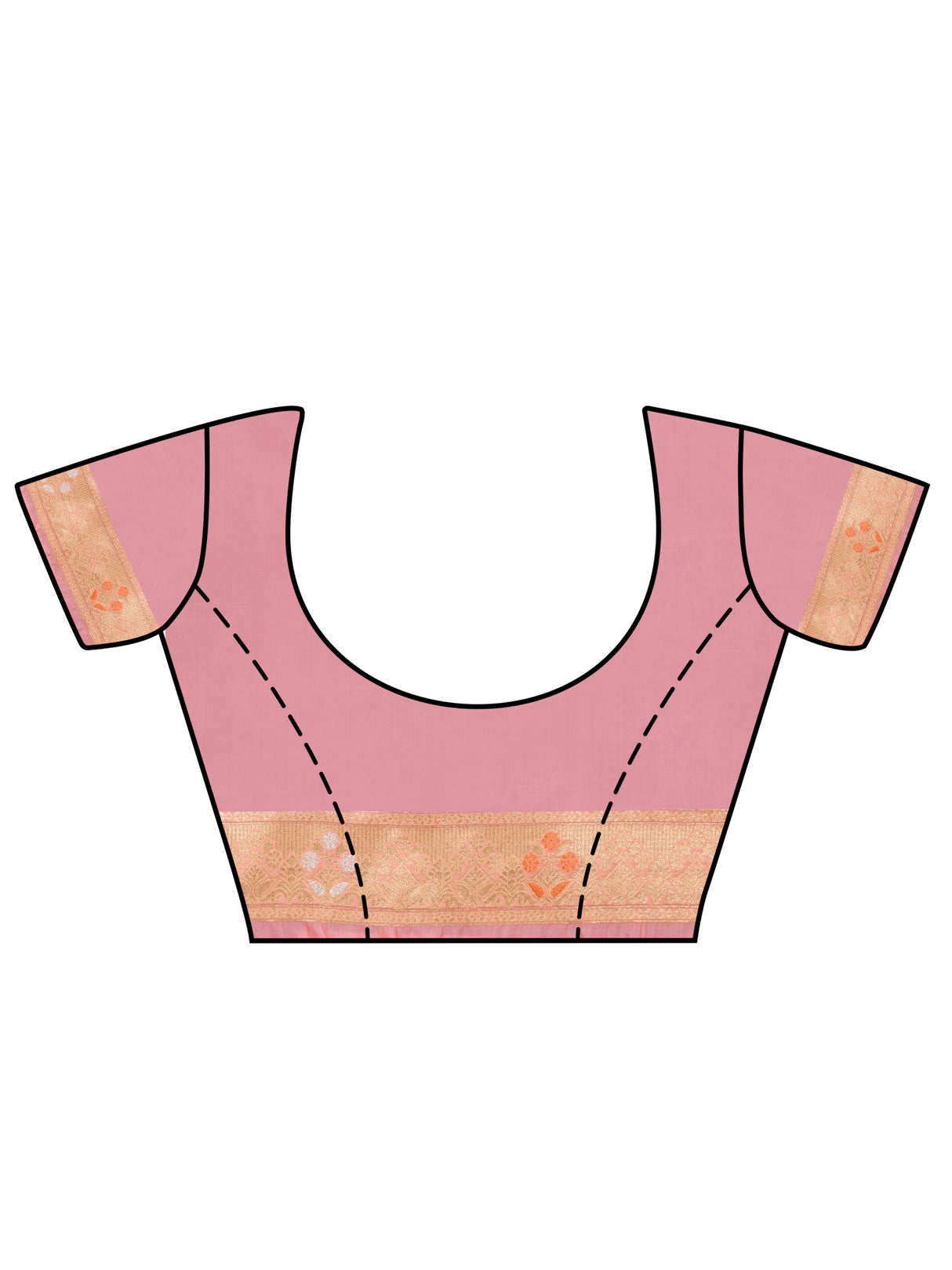 Mimosa Women's Woven Design Kanjivaram Art Silk Saree With Blouse Piece : SA0000905PNK