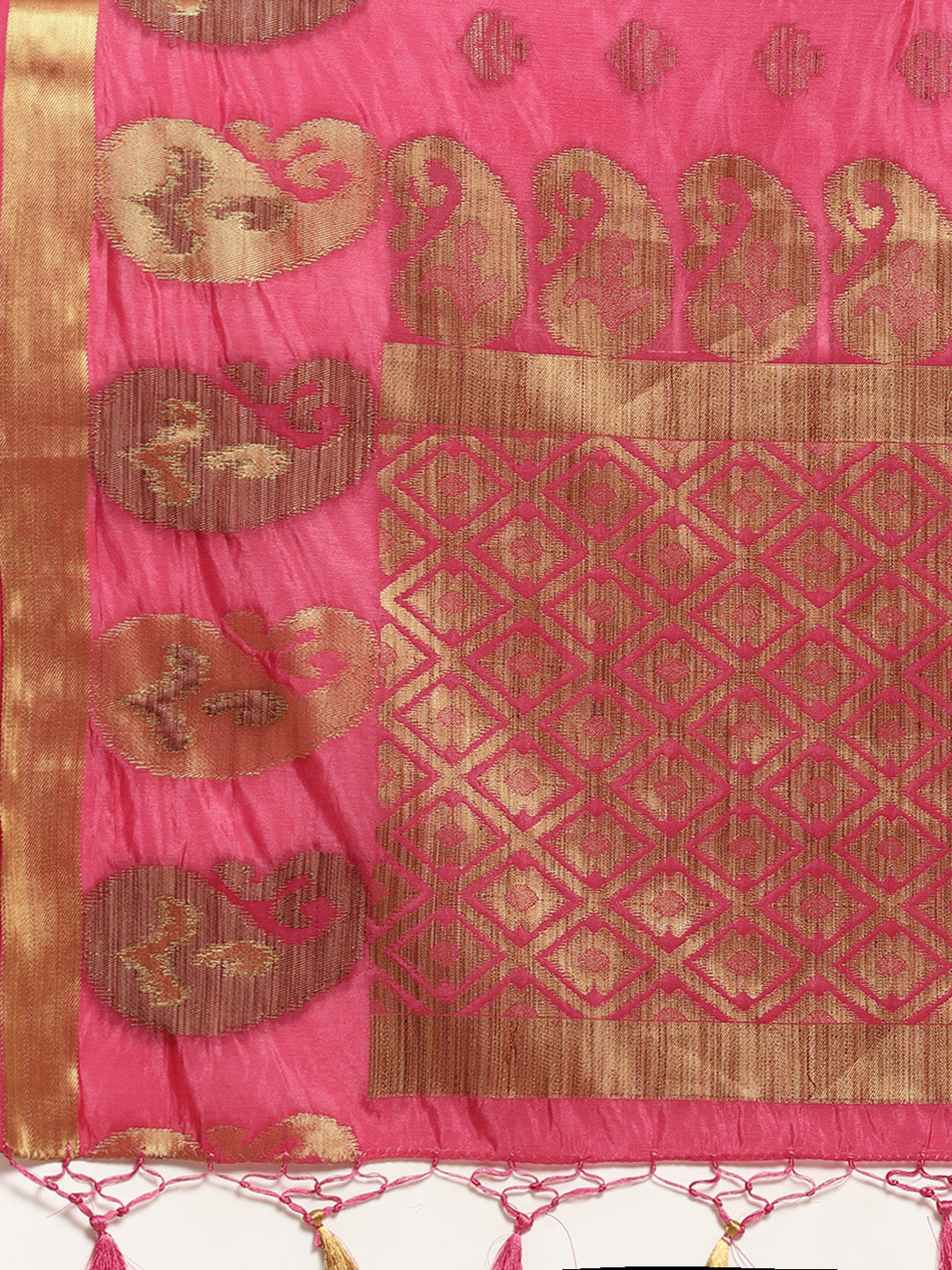 Mimosa Womens Art Silk Saree Kanjivaram Gajjari Color