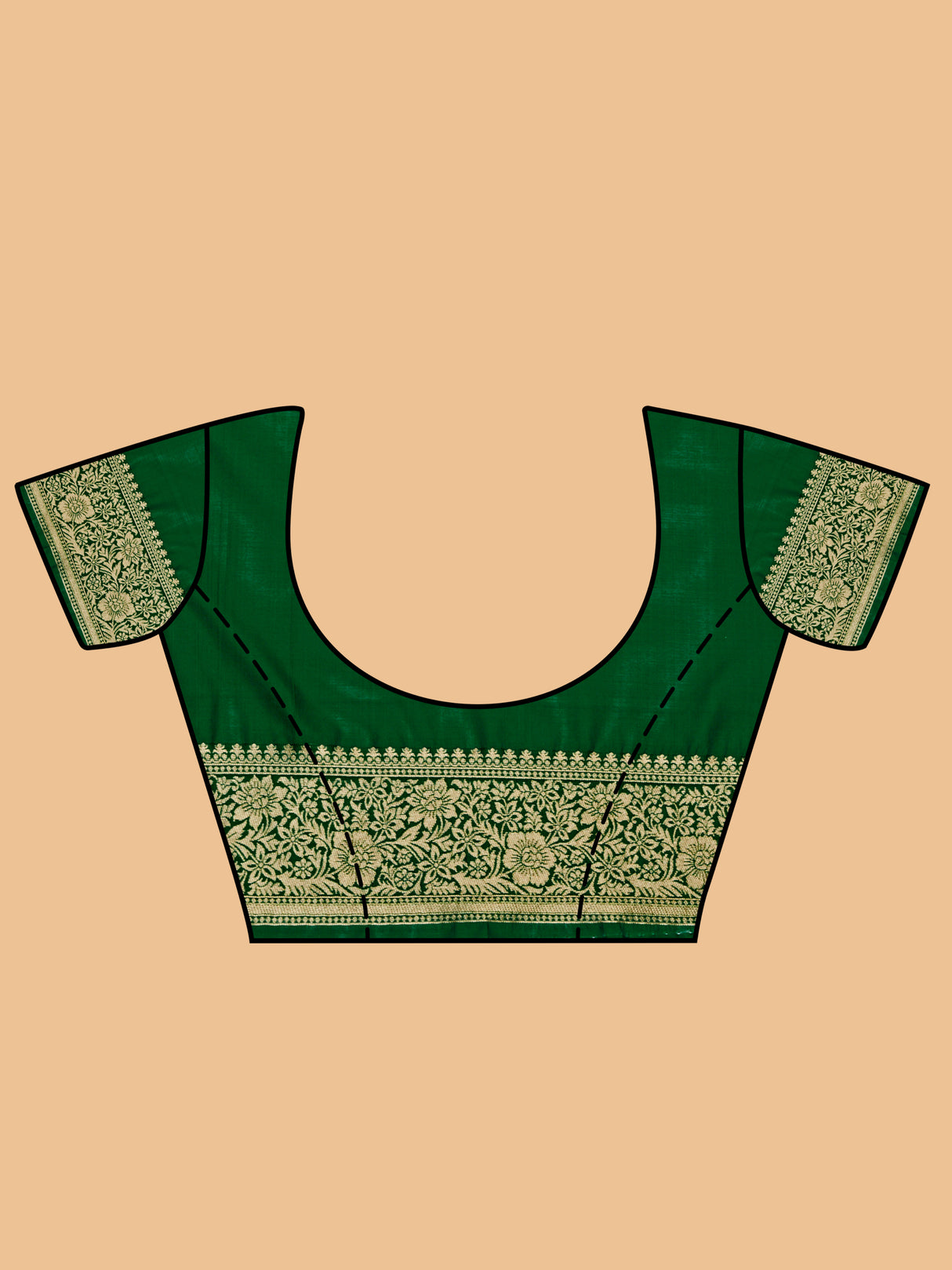 Mimosa Women's Woven Design Kanjivaram Linen Saree With Blouse Piece : SA00001236LRFREE