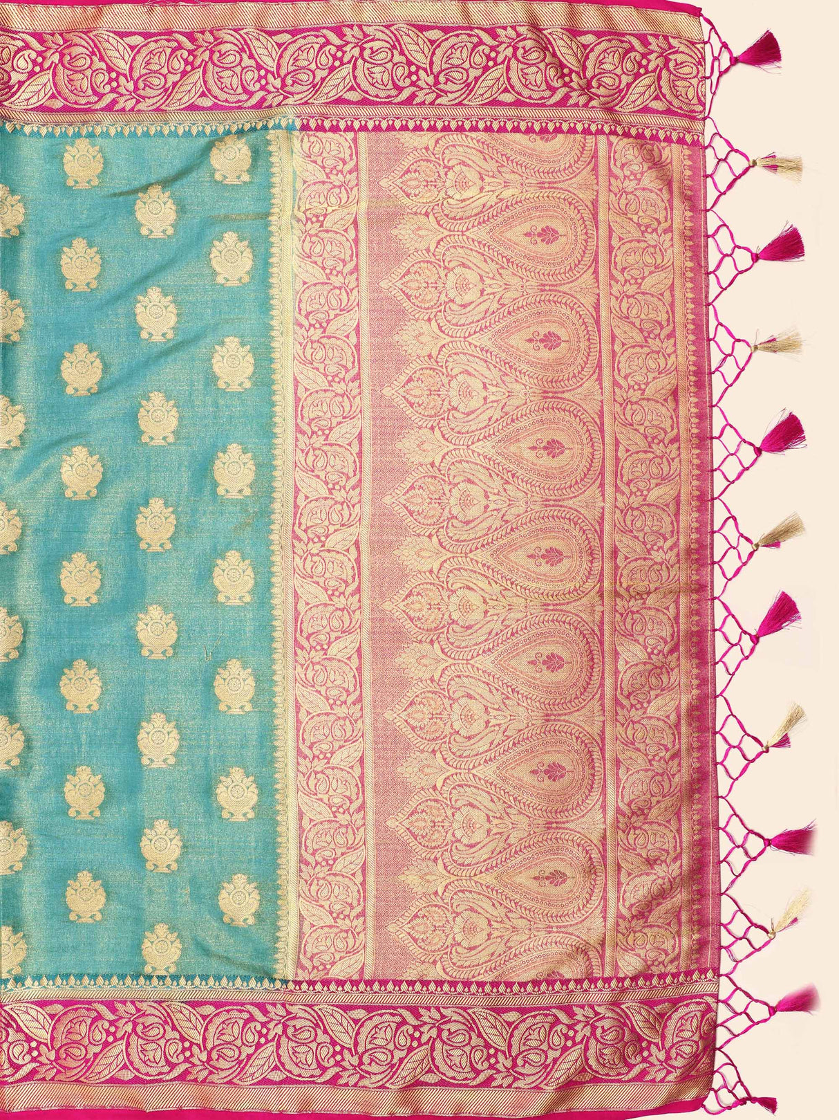 Mimosa Womens Art Silk Saree Kanjivaram Ananda Color