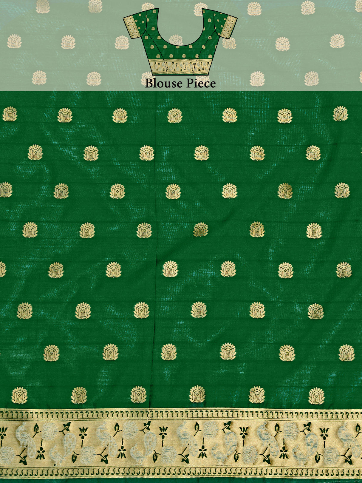 Mimosa Women's Woven Design Kanjivaram Art Silk Saree With Blouse Piece : SA00001246BGFREE