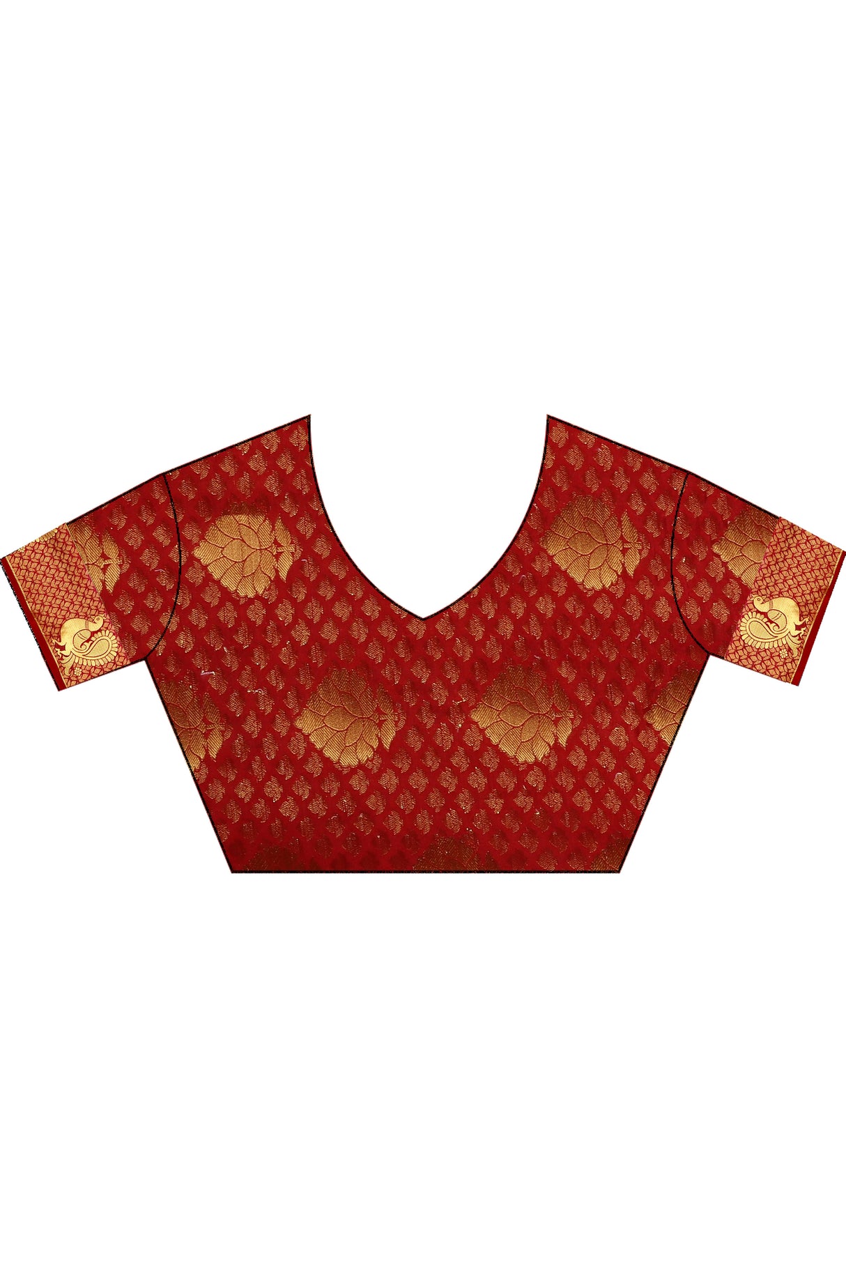 Mimosa Womens Art Silk Saree Kanjivaram Halfwhite Color