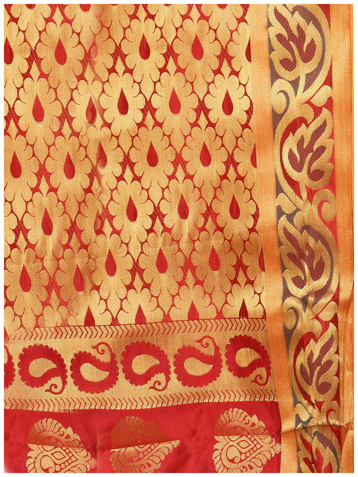 Mimosa Womens Art Silk Saree Kanjivaram Olive Color