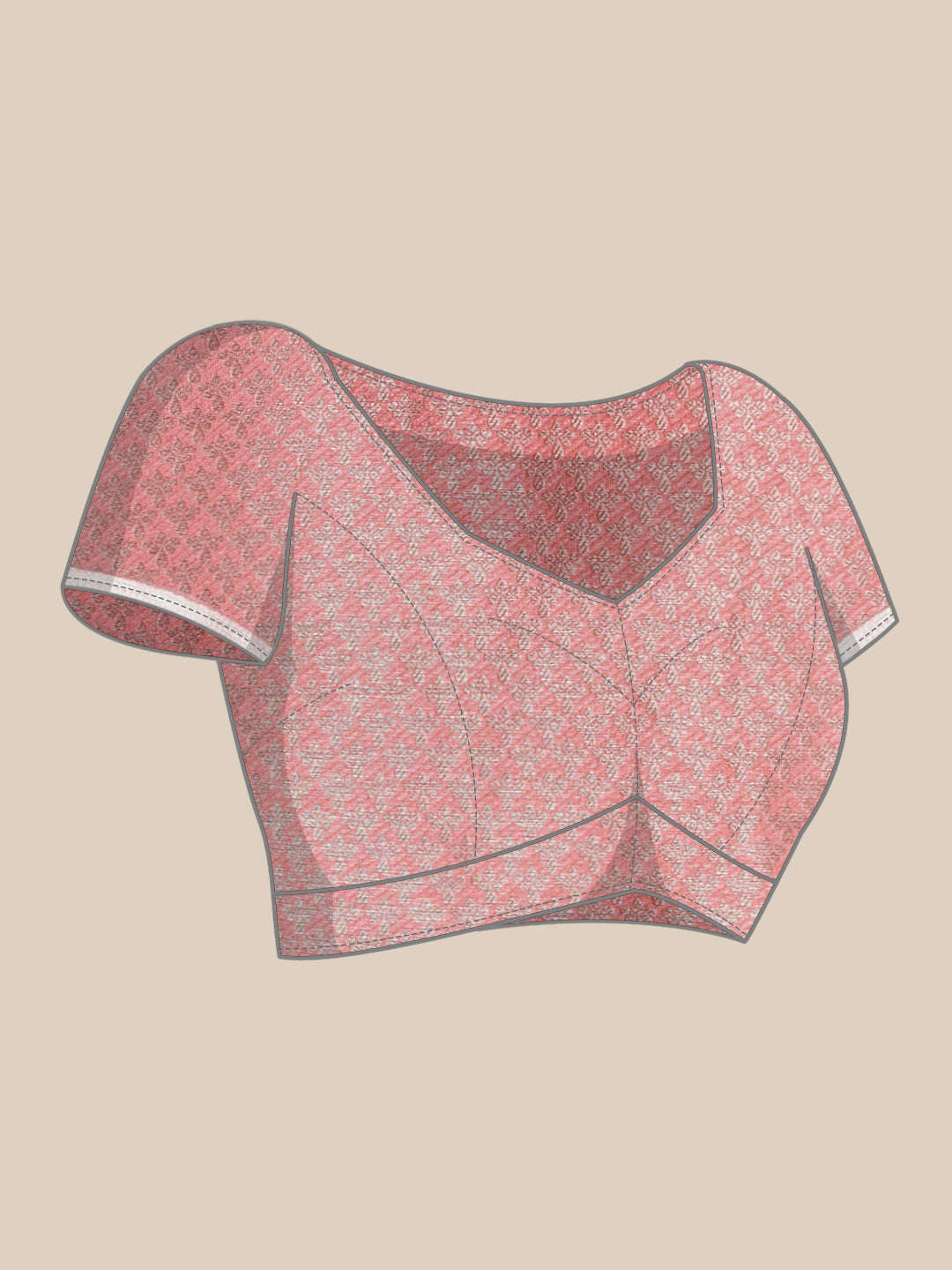 Mimosa Womens Art Silk Saree Kanjivaram Pink Color