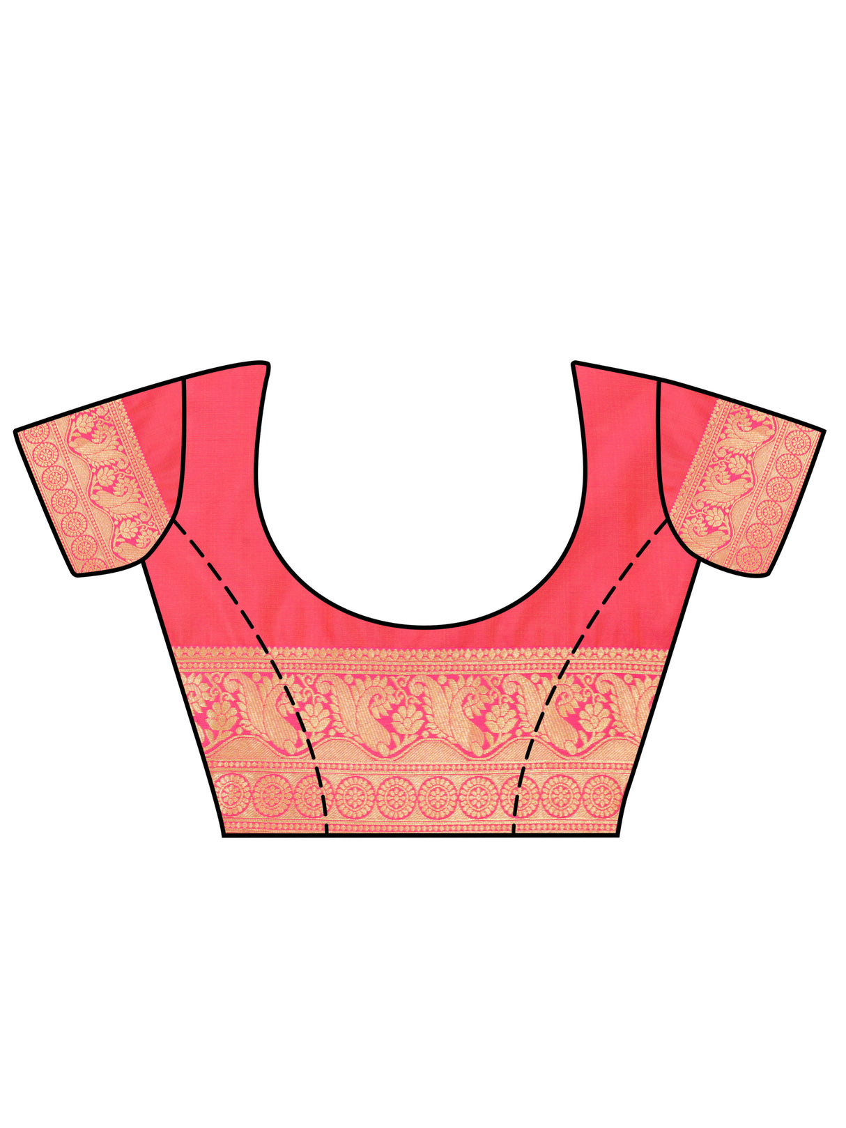 Mimosa Women's Woven Design Kanjivaram Style Art Silk Saree With Blouse Piece : SA0000869GD