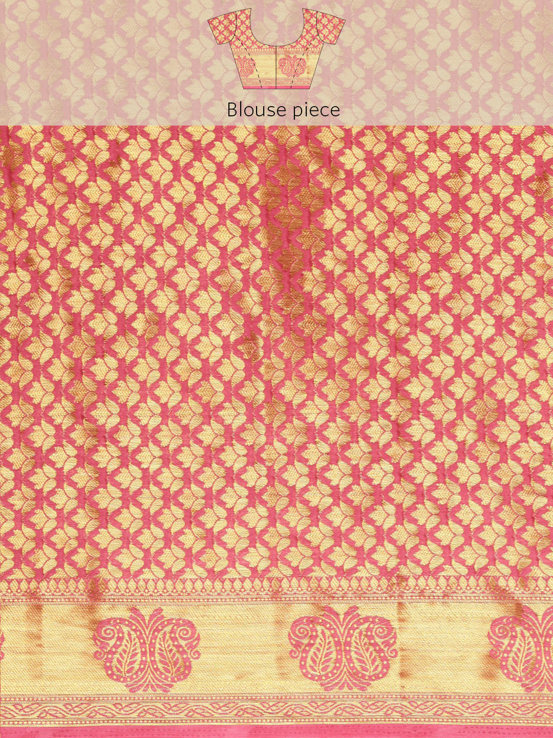 Mimosa Womens Crepe Saree Mysore Silk Gajjari Color