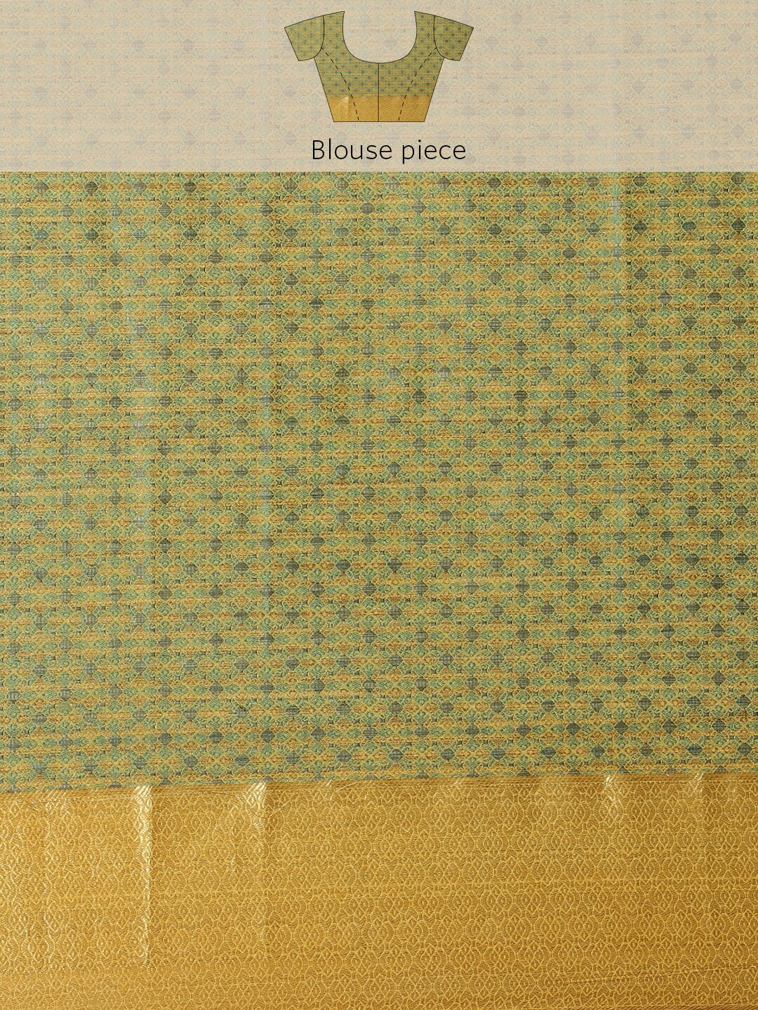 Mimosa Womens Art Silk Saree Patola Yellow Color