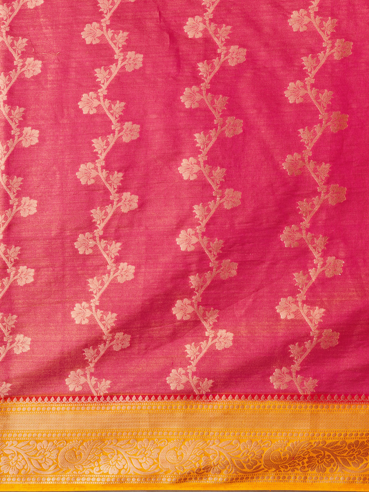 Mimosa Women's Woven Design Kanjivaram Style Art Silk Saree With Blouse Piece : SA0000394RNFREE