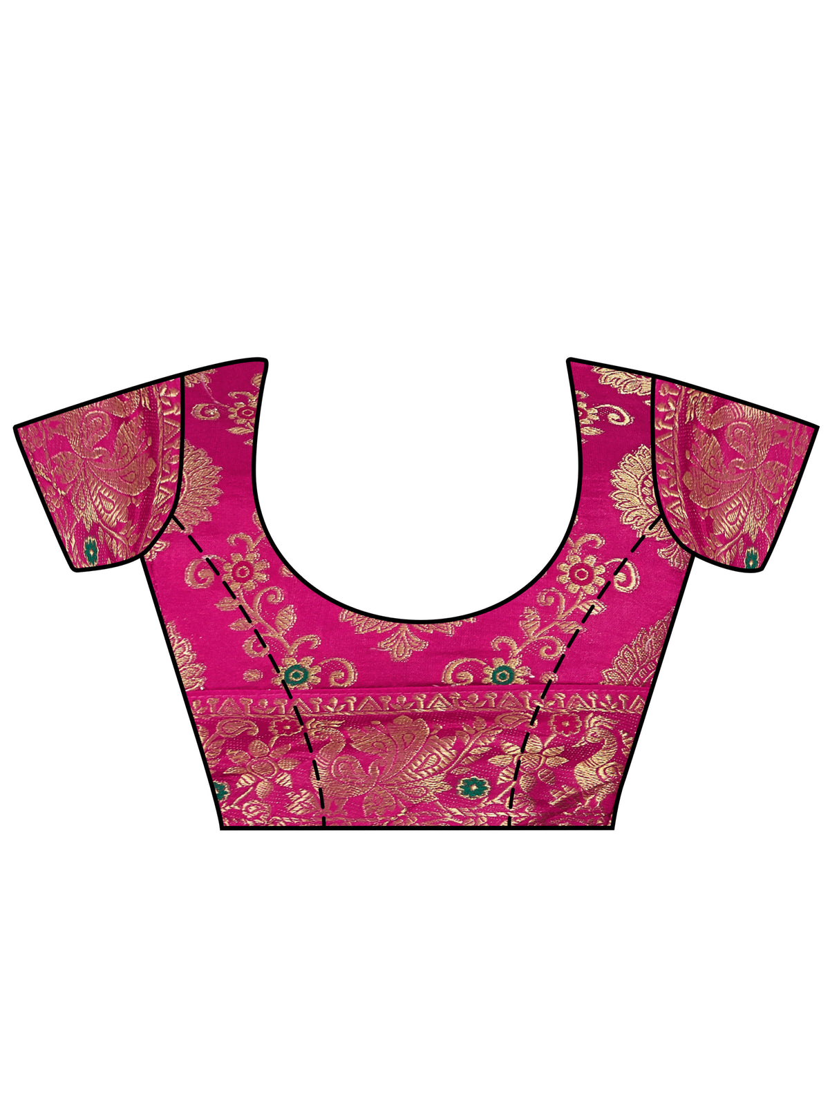 Mimosa Womens Art Silk Saree Kanjivaram BGreen Color