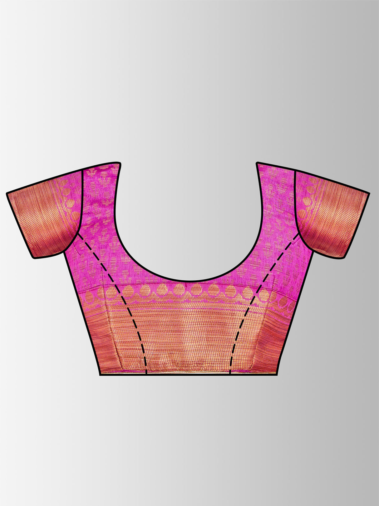 Mimosa Womens Art Silk Saree Kanjivaram Pink Color