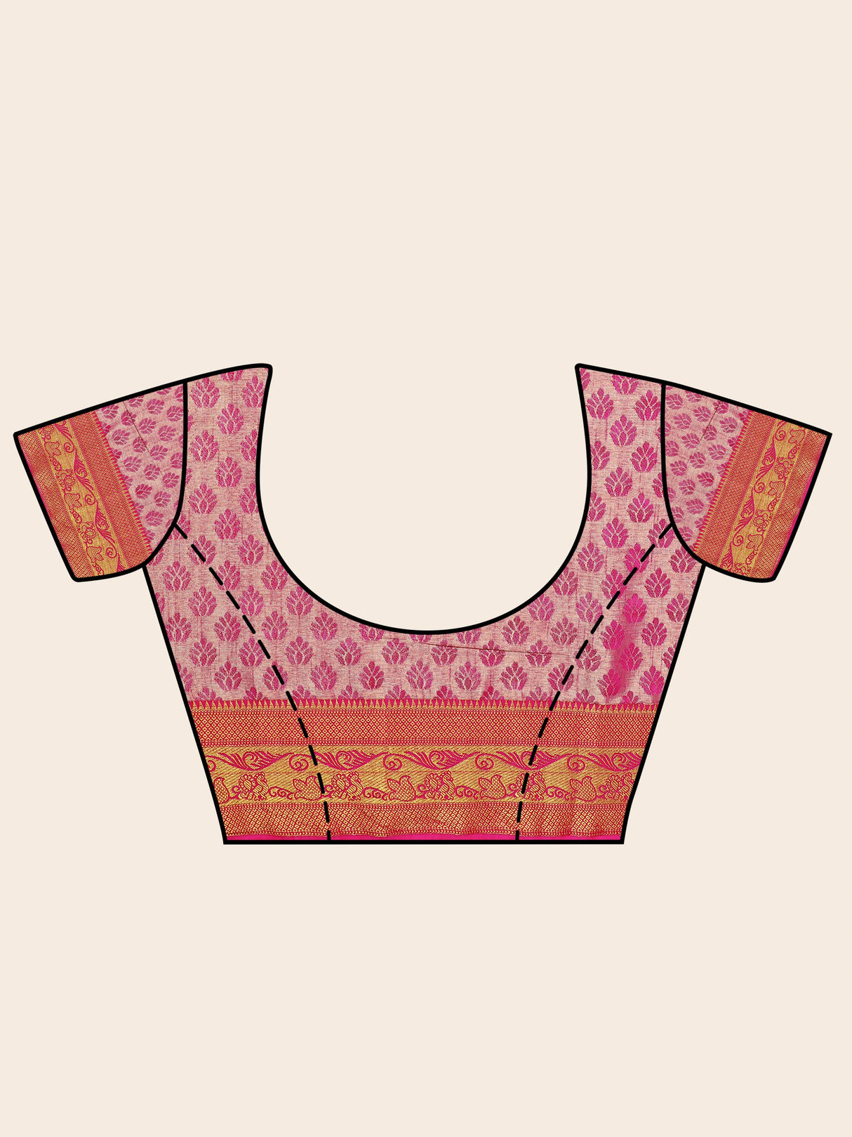 Mimosa Womens Art Silk Saree Kanjivaram Maroon Color