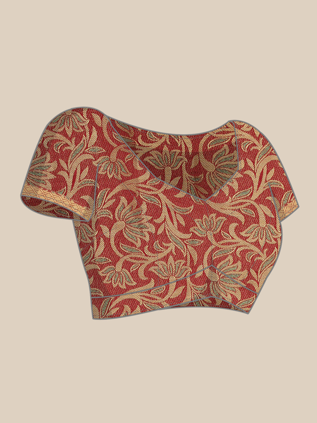 Mimosa Womens Art Silk Saree Kanjivaram Maroon Color