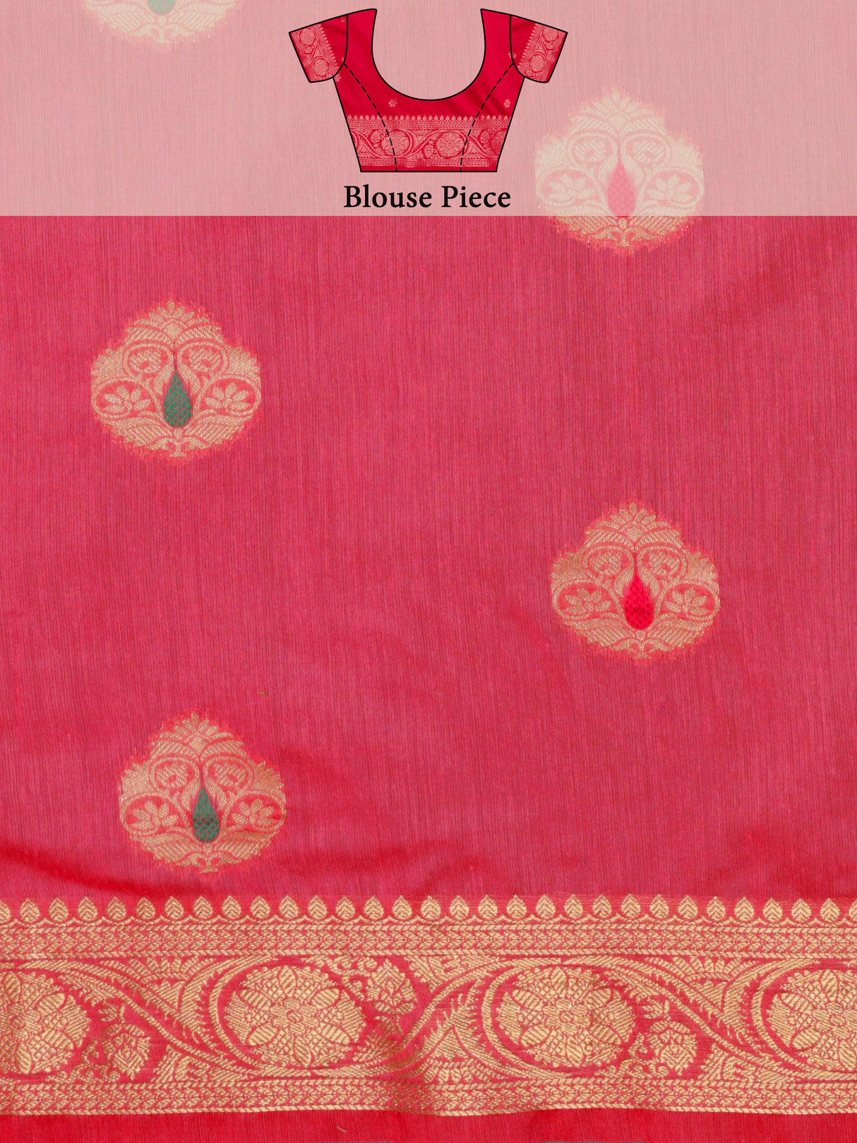 Mimosa Women's Woven Design Bishnupur Art Silk Saree With Blouse Piece : SA0000866GJ