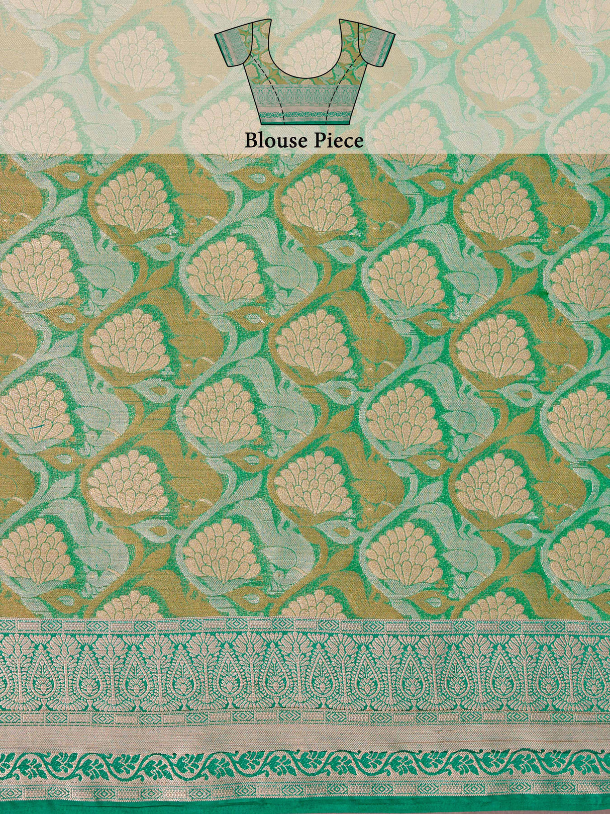 Mimosa Women's Woven Design Kanjivaram Style Art Silk Saree With Blouse Piece : SA0000373PCFREE