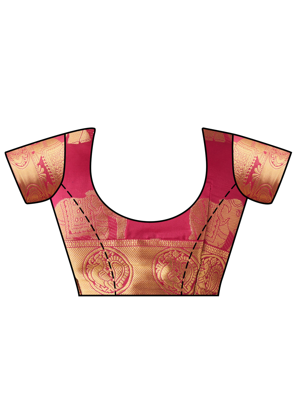 Mimosa Womens Art Silk Saree Kanjivaram Halfwhite Color