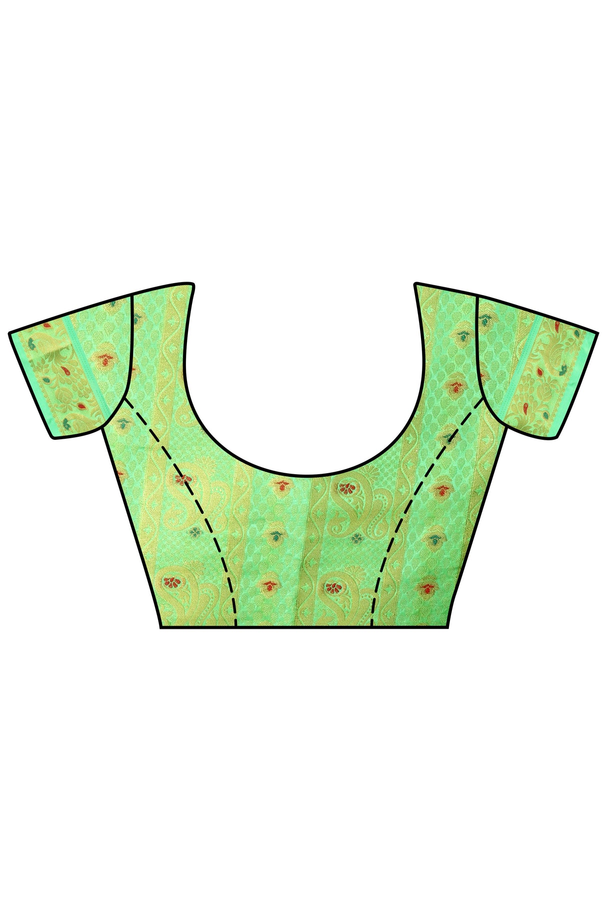 Mimosa Womens Art Silk Saree Kanjivaram Liril Color