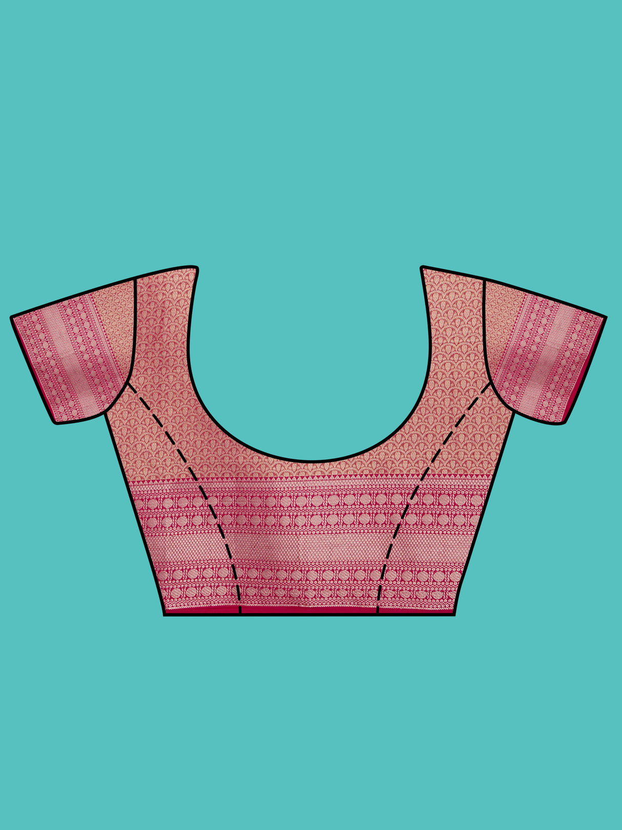 Mimosa Women's Woven Design Kanjivaram Style Art Silk Saree With Blouse Piece : SA0000376RNFREE