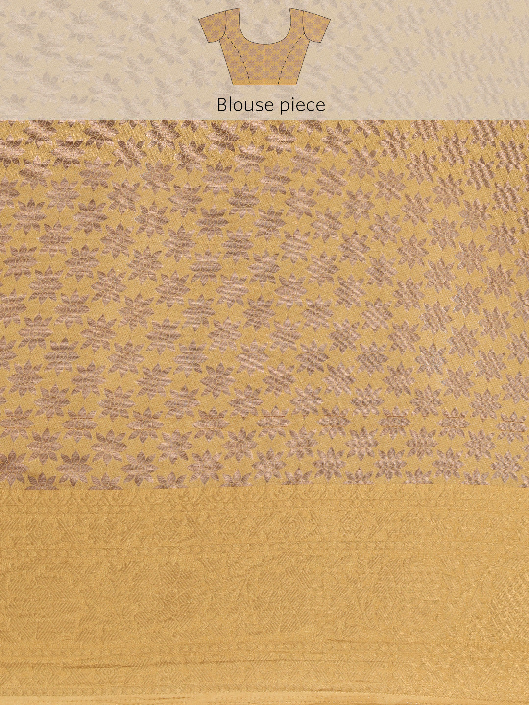 Mimosa Womens Art Silk Saree Kanjivaram Chiku Color