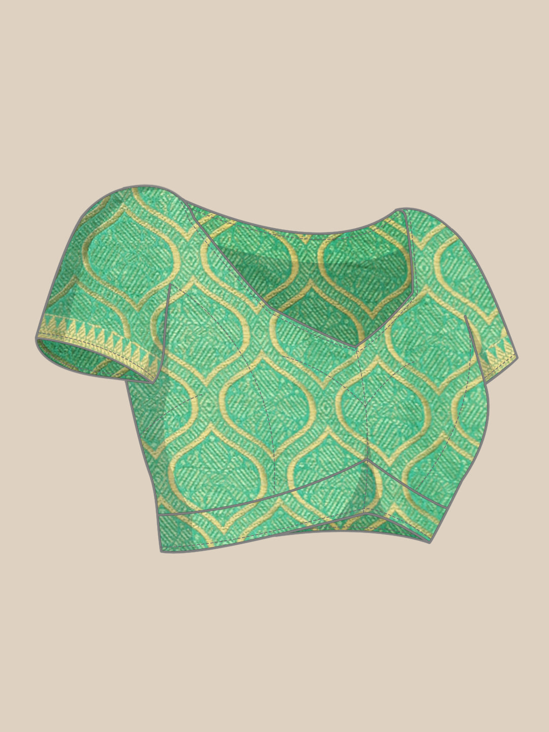 Mimosa Womens Art Silk Saree Kanjivaram Peach Color