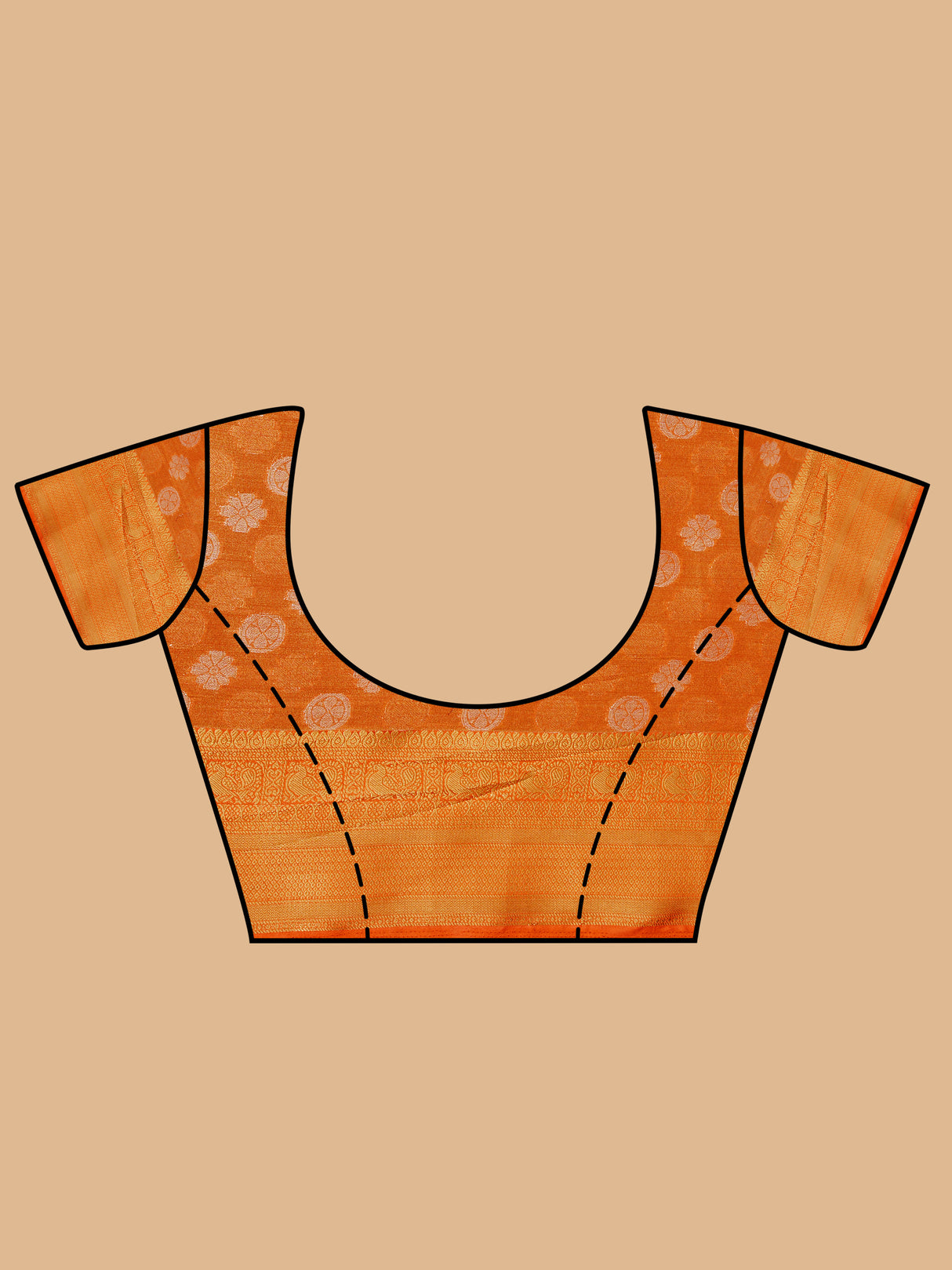 Mimosa Women's Woven Design Kanjivaram Style Art Silk Saree With Blouse Piece : SA0000410RBFREE