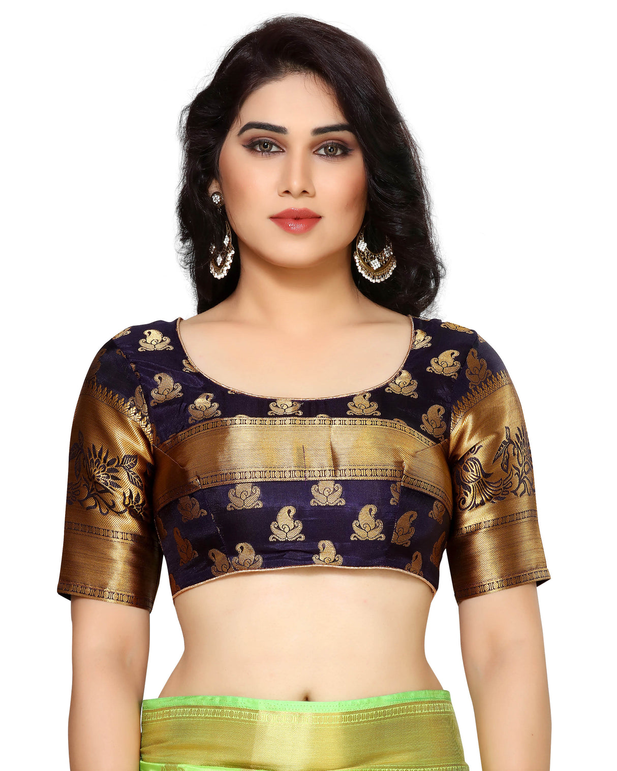 Mimosa Womens Art Silk Saree Kanjivaram Liril Color