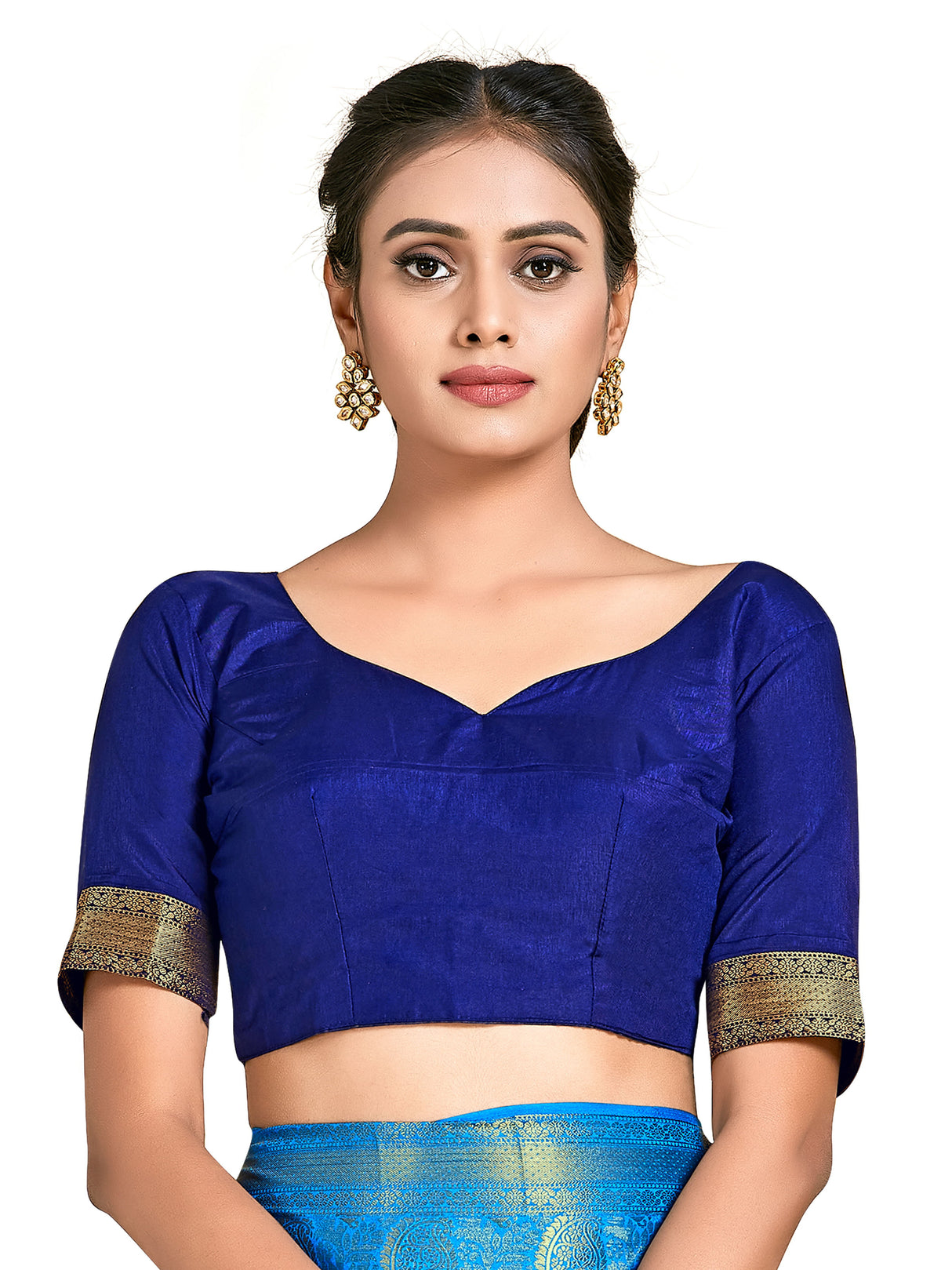 Mimosa Womens Art Silk Saree Kanjivaram Ananda Color