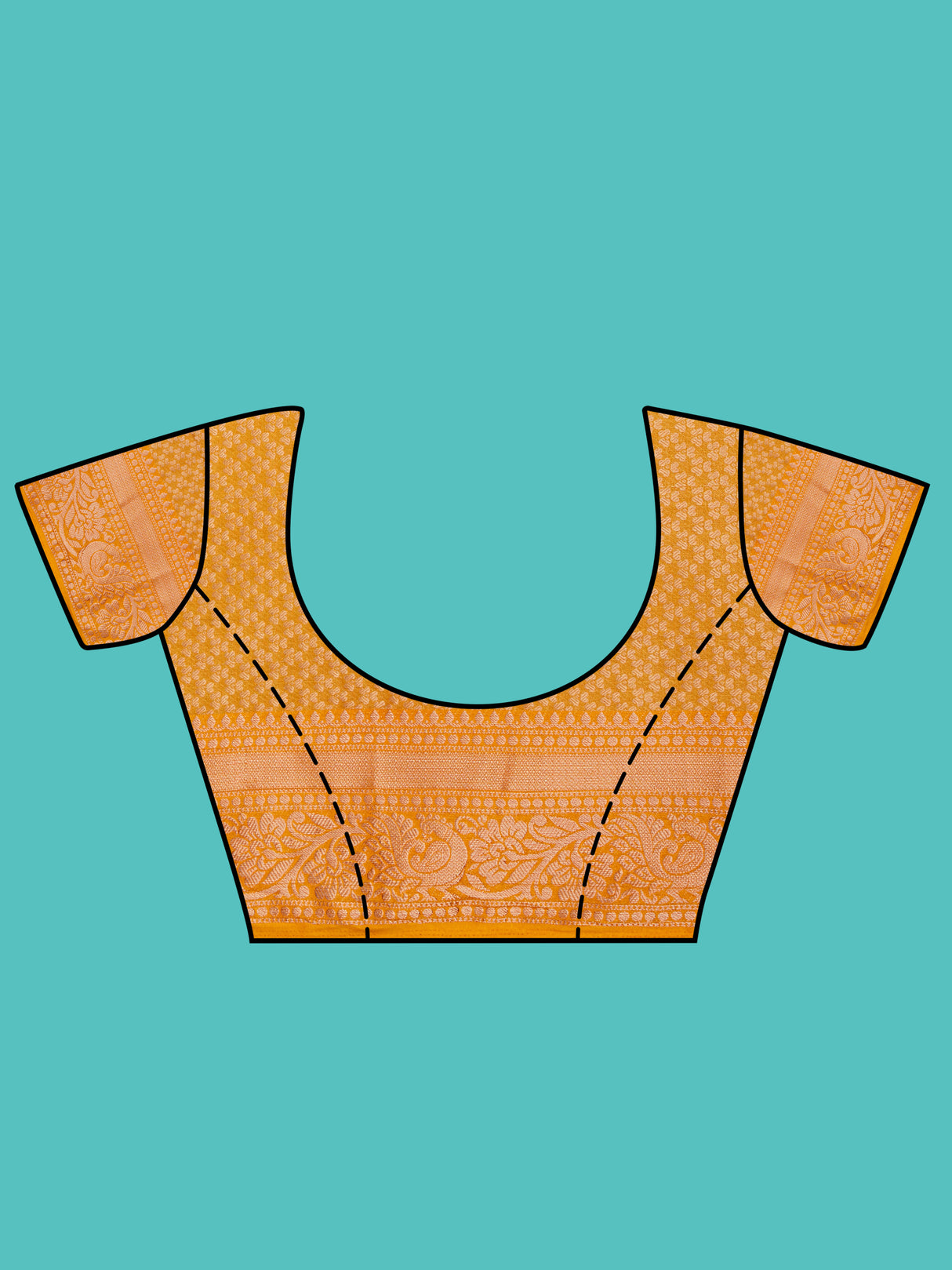 Mimosa Women's Woven Design Kanjivaram Style Art Silk Saree With Blouse Piece : SA0000394RNFREE