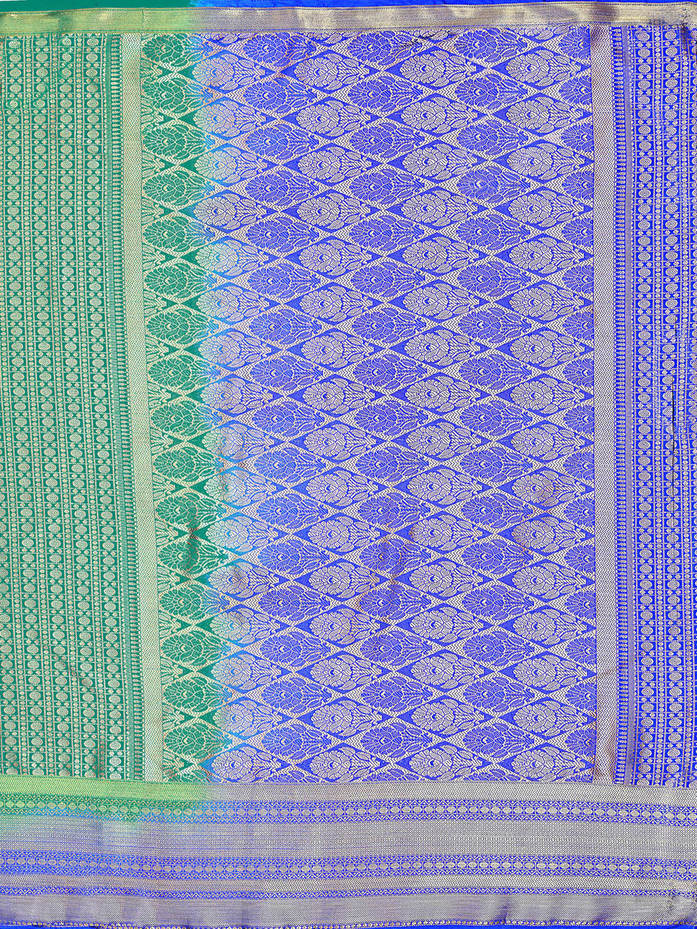 Mimosa Womens Art Silk Saree Kanjivaram Rama Color