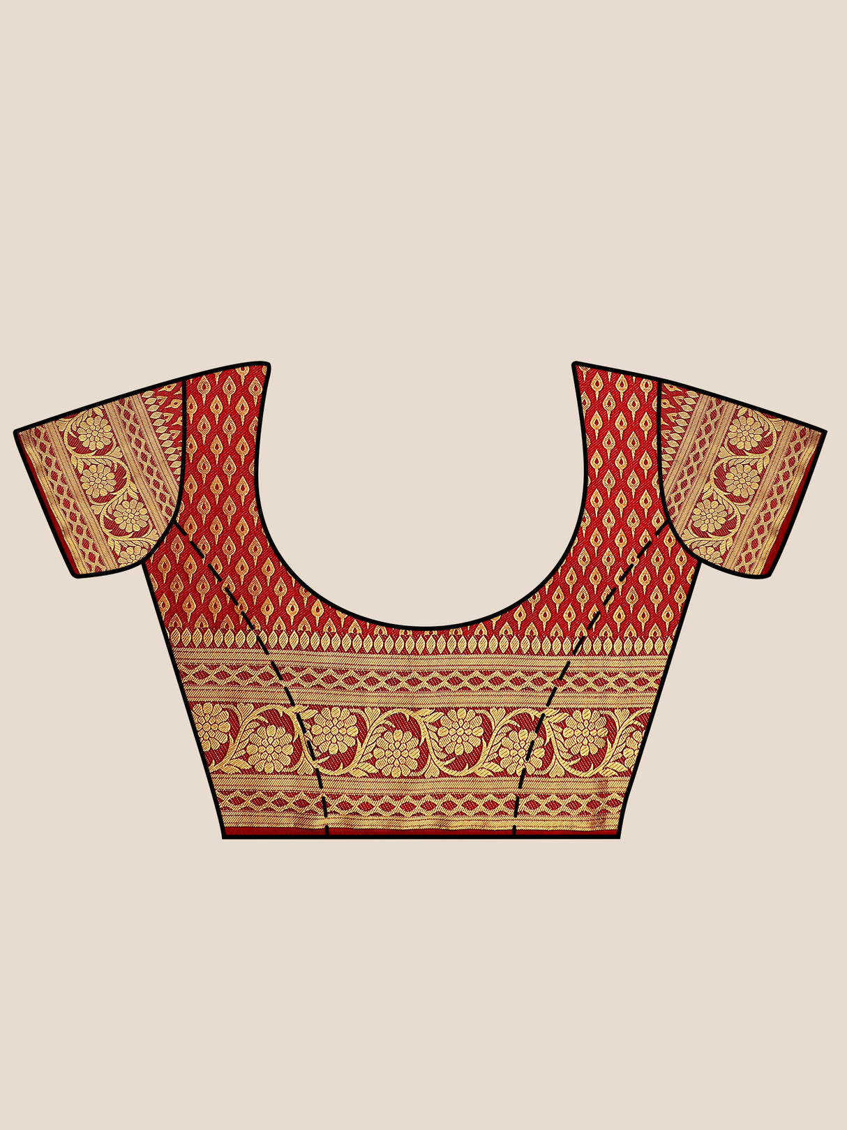 Mimosa Womens Art Silk Saree Kanjivaram Halfwhite Color