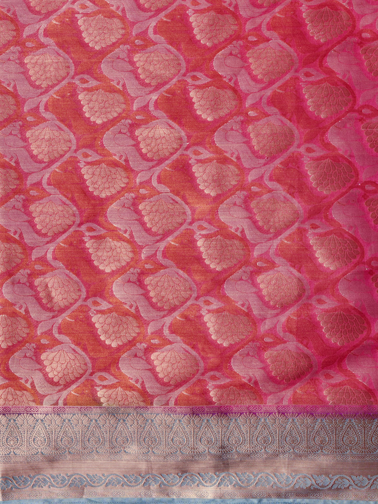 Mimosa Women's Woven Design Kanjivaram Style Art Silk Saree With Blouse Piece : SA0000373PNKFREE