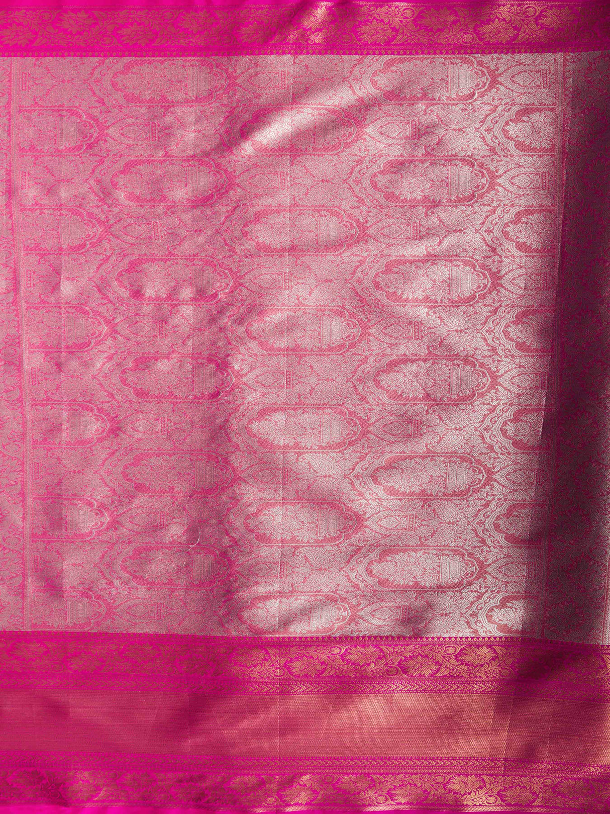 Mimosa Womens Art Silk Saree Kanjivaram Ananda Color