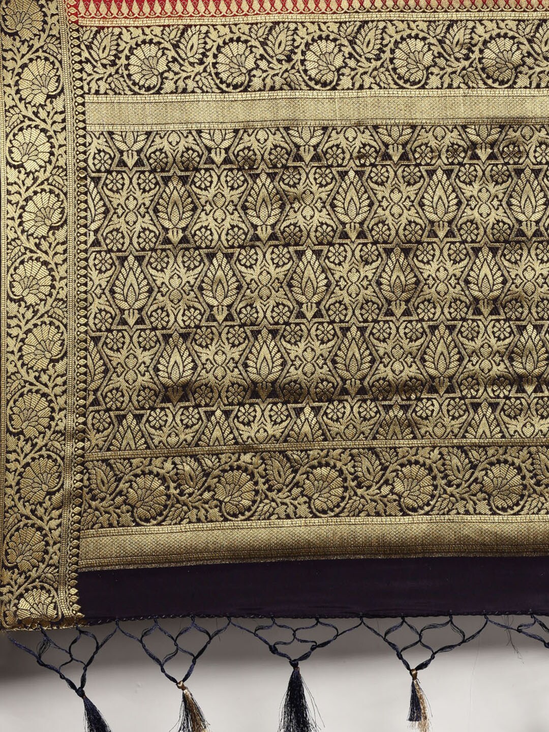 Mimosa Womens Crepe Saree Mysore Silk Strawberry Color