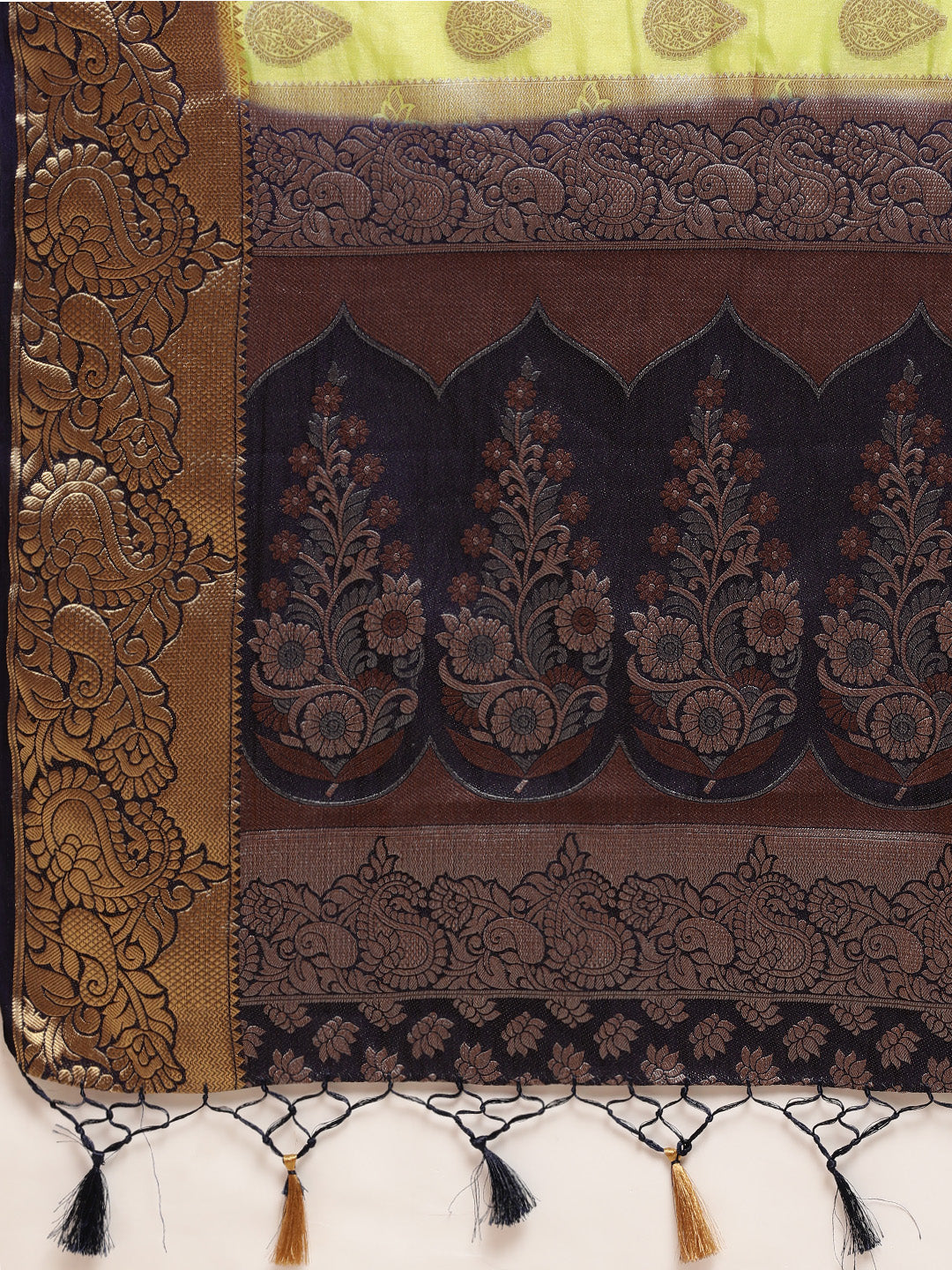 Mimosa Womens Art Silk Saree Kanjivaram Pista Color