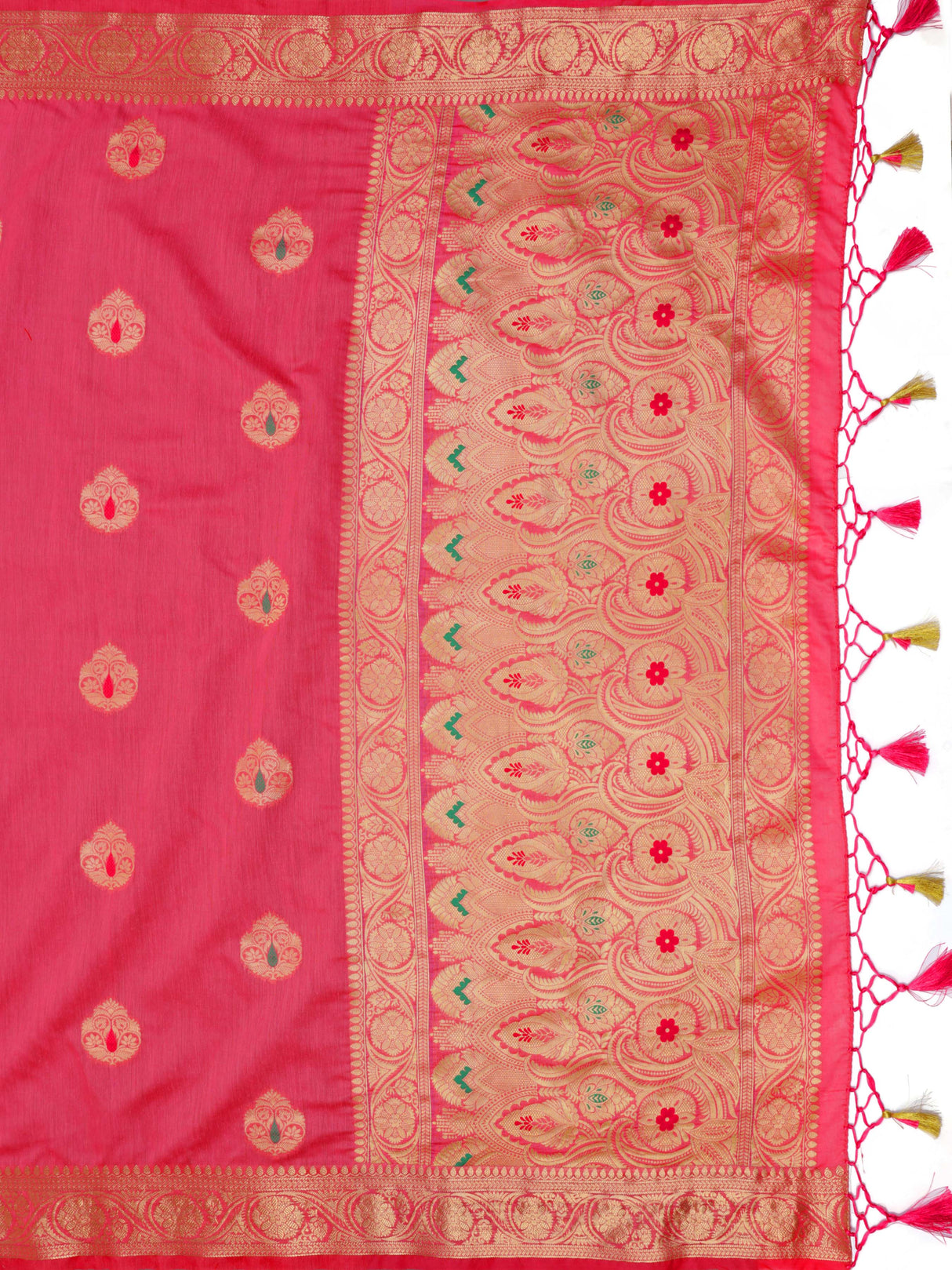 Mimosa Women's Woven Design Bishnupur Art Silk Saree With Blouse Piece : SA0000866GJ