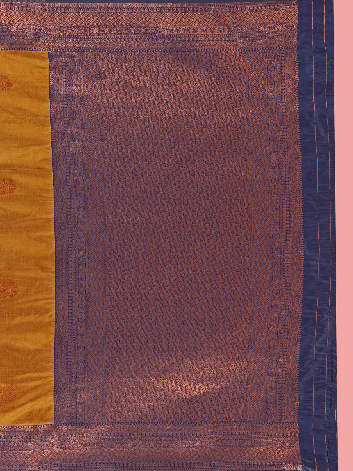 Mimosa Women's Woven Design Kanjivaram Style Art Silk Saree With Blouse Piece : SA00001385MSFREE