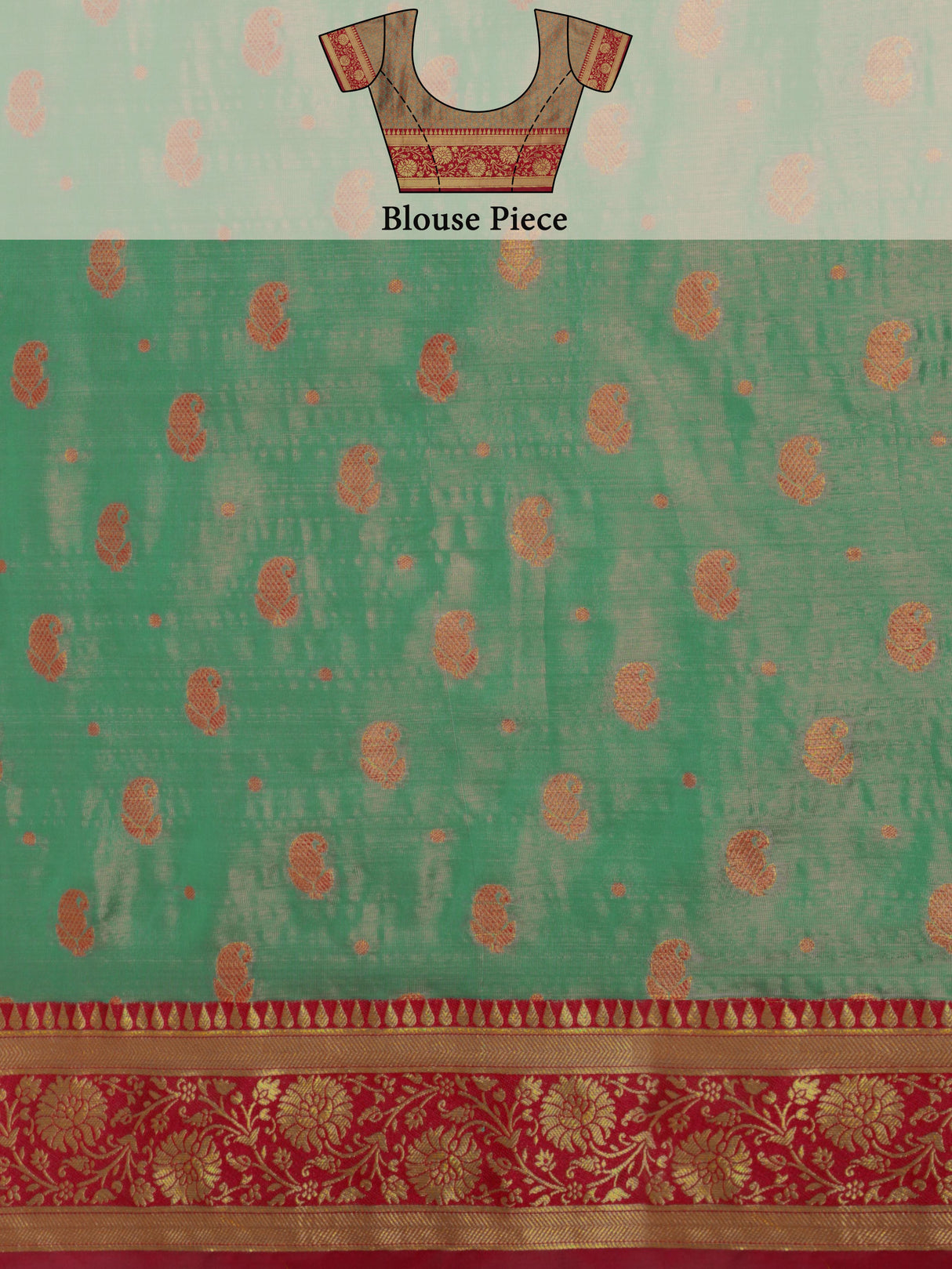 Mimosa Women's Woven Design Kanjivaram Art Silk Saree With Blouse Piece : SA0000943SF