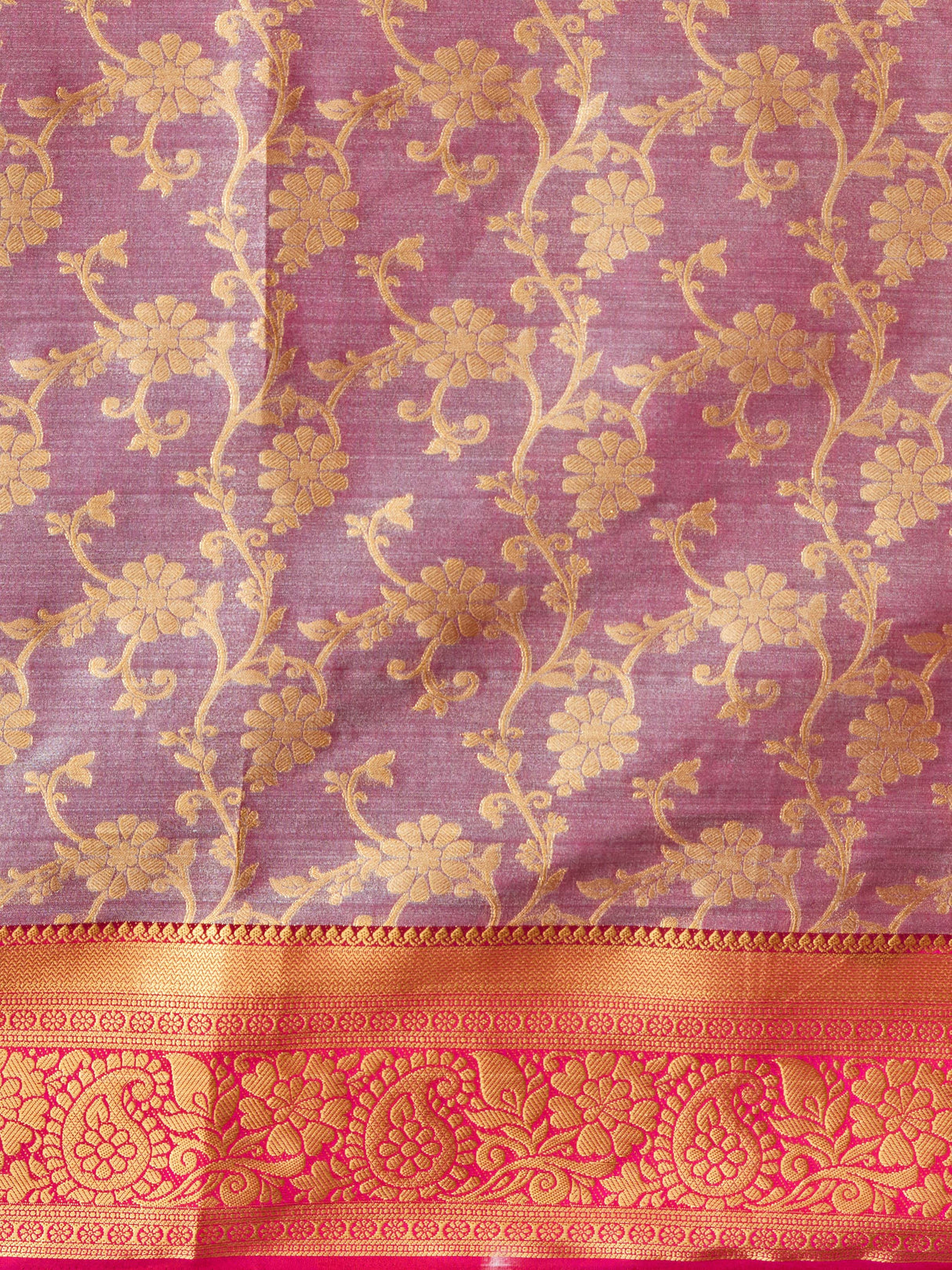 Mimosa Women's Woven Design Kanjivaram Style Art Silk Saree With Blouse Piece : SA0000375MRFREE