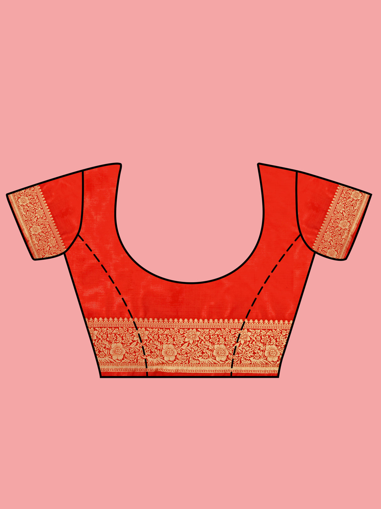 Mimosa Women's Woven Design Kanjivaram Linen Saree With Blouse Piece : SA00001236GDFREE