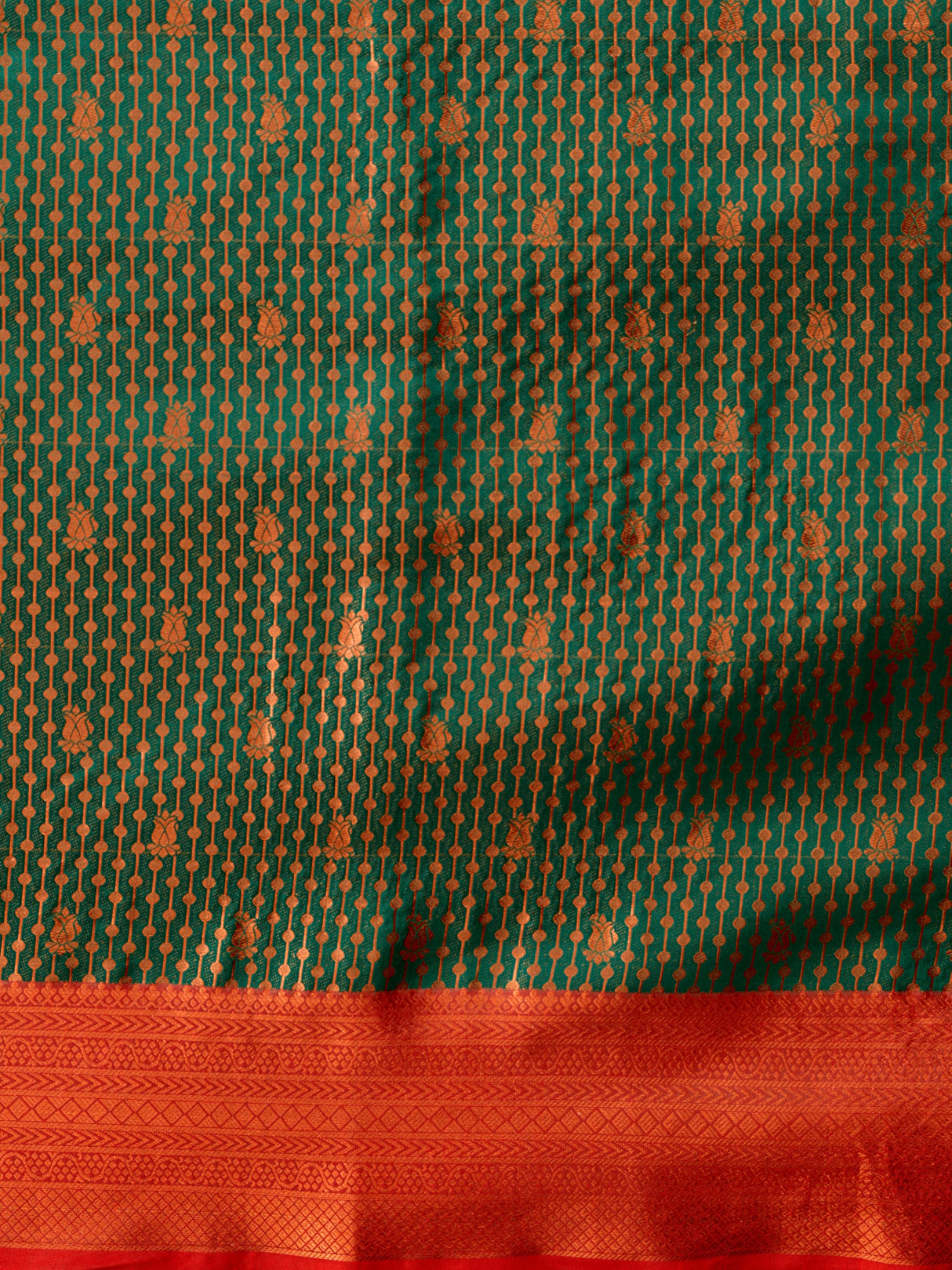 Mimosa Women's Woven Design Kanjivaram Style Art Silk Saree With Blouse Piece : SA00001290GRNFREE