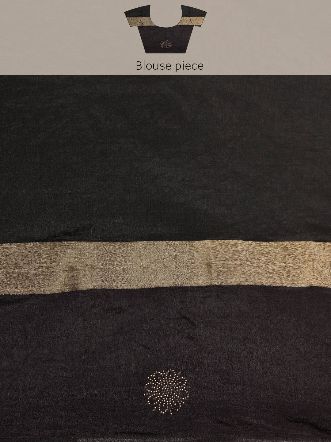 Mimosa Womens Art Silk Saree Banarasi Black Color